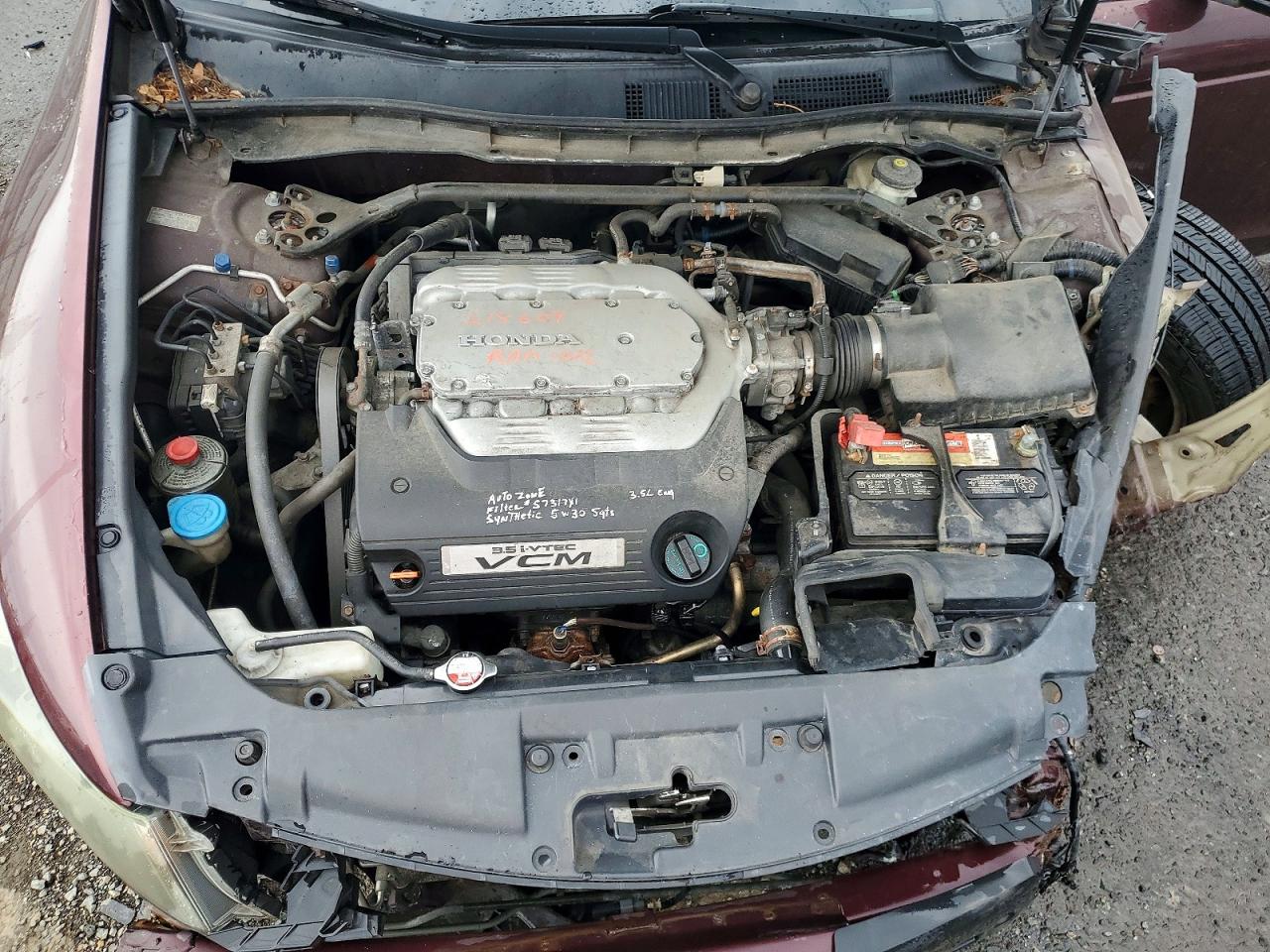 2010 Honda Accord Exl Maroon vin: 5KBCP3F86AB015324