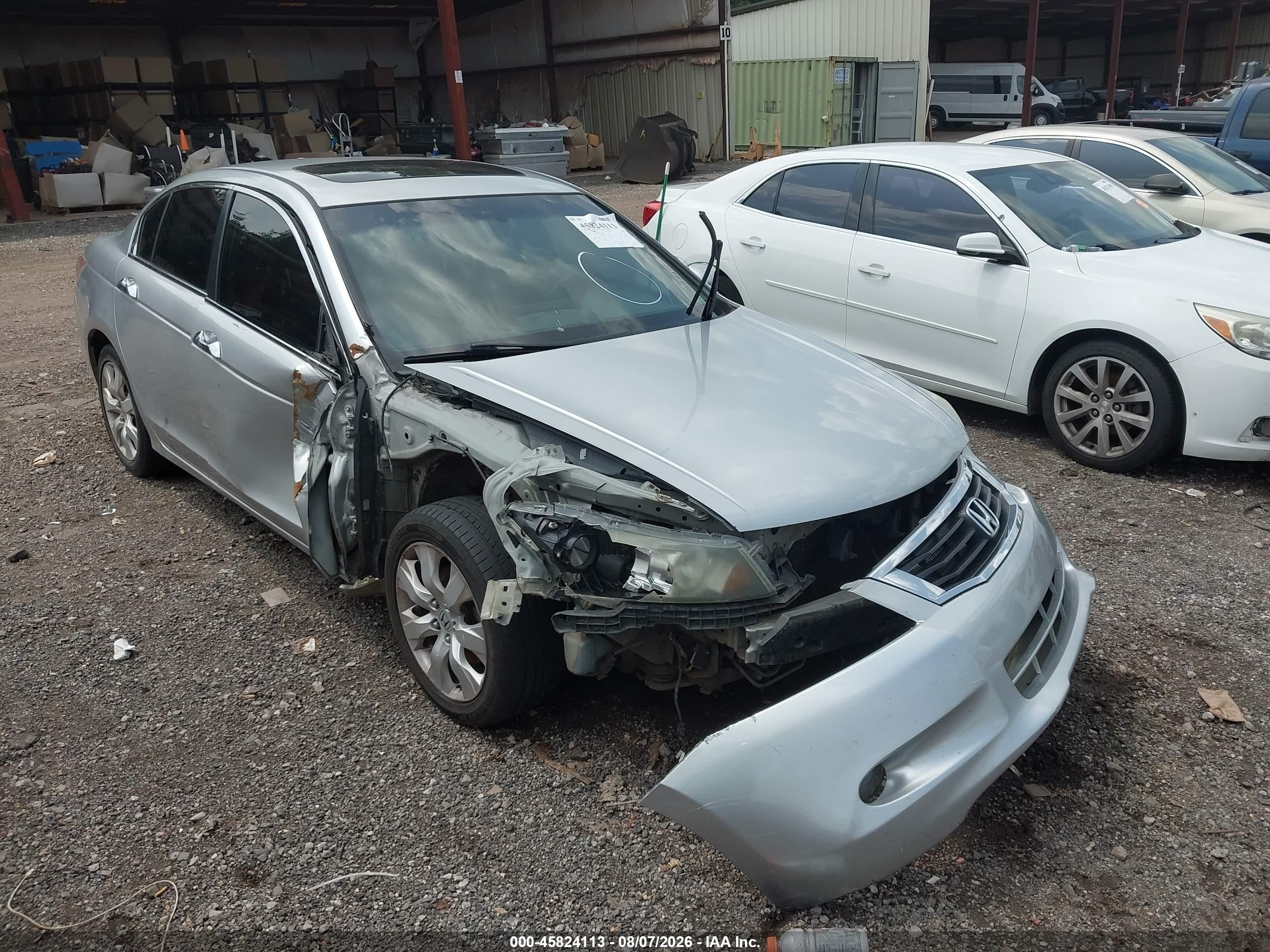 2010 Honda Accord 3.5 Ex-l Silver vin: 5KBCP3F87AB002050