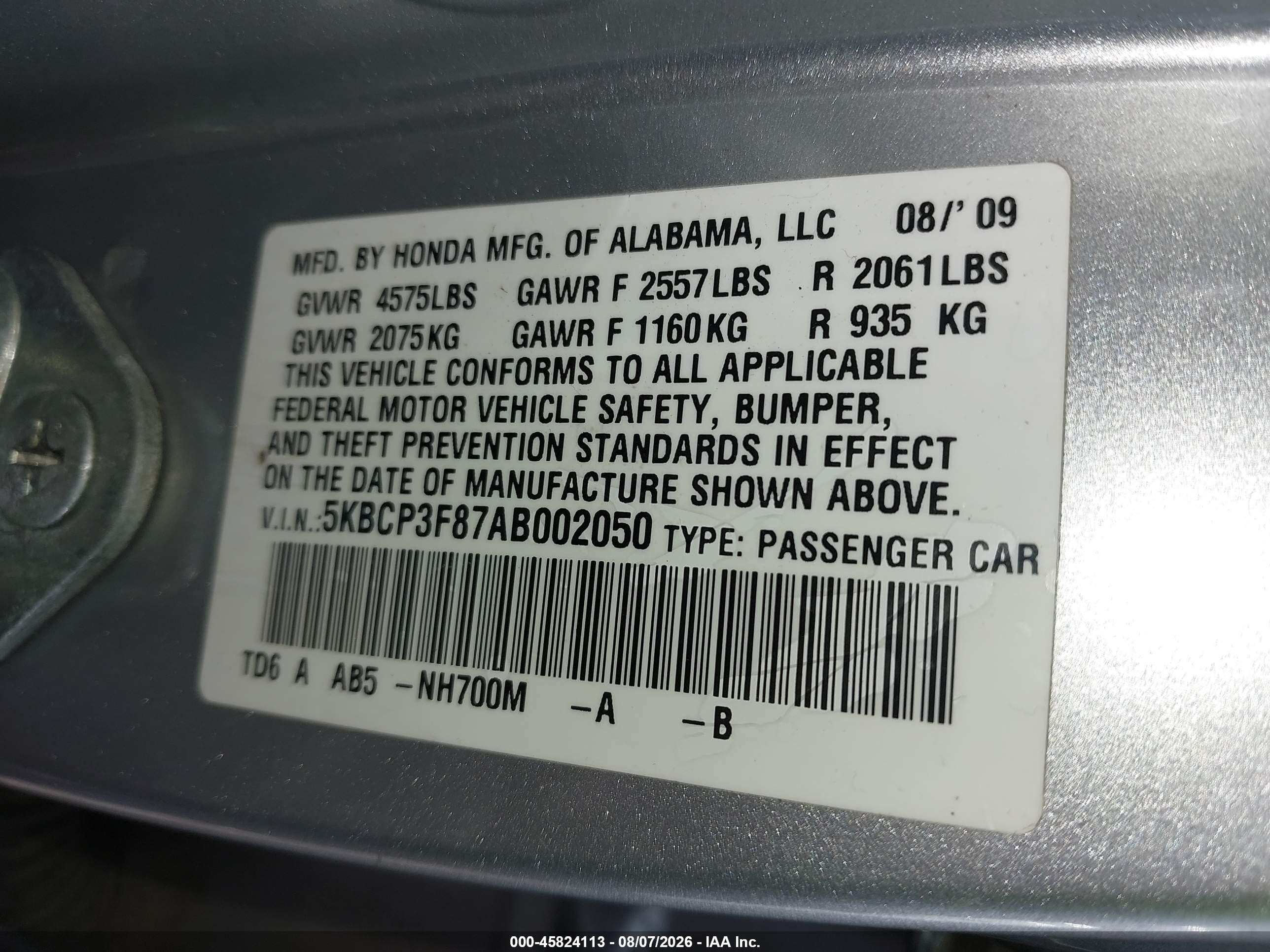2010 Honda Accord 3.5 Ex-l Серебряный vin: 5KBCP3F87AB002050