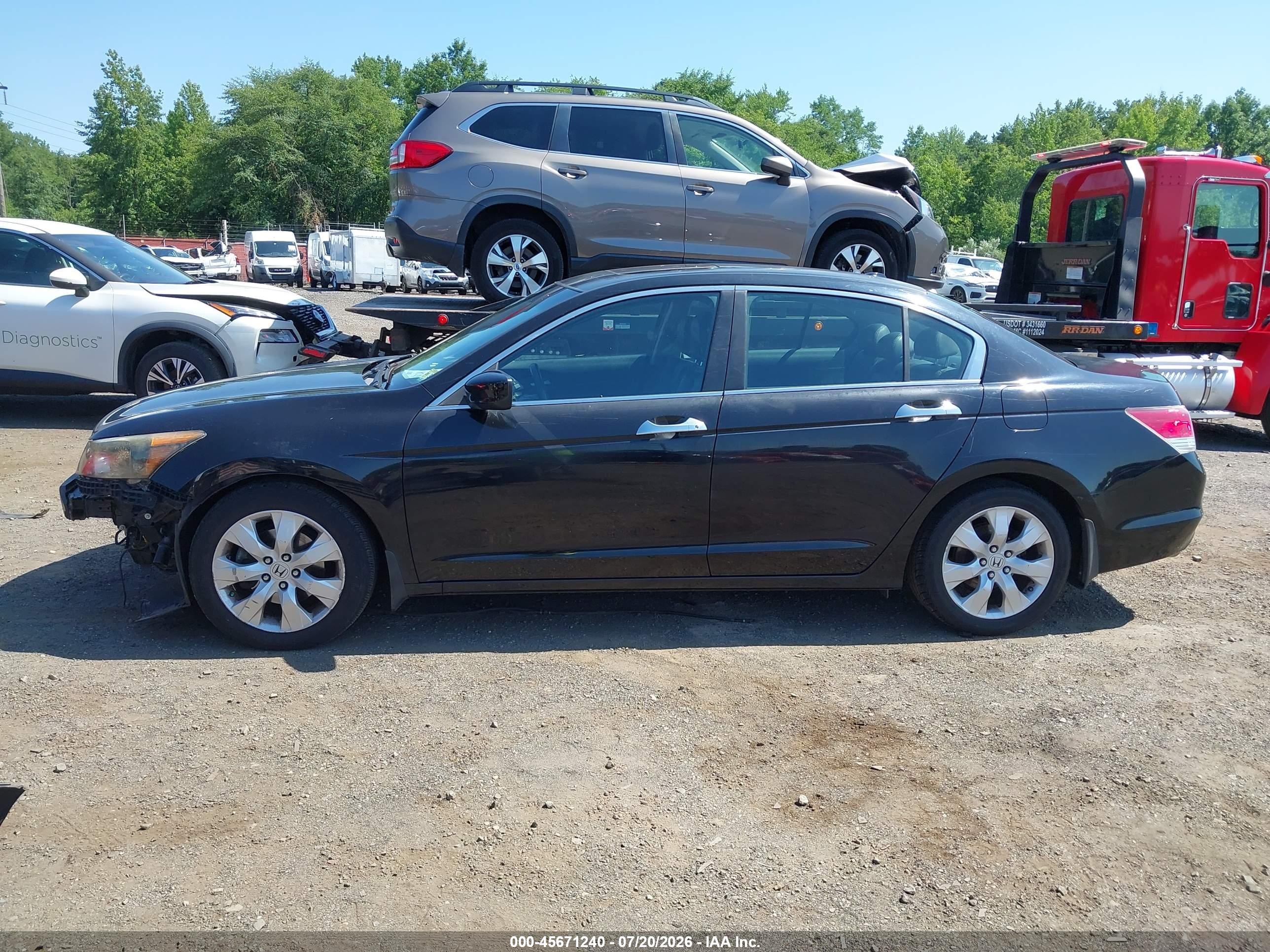 2010 Honda Accord 3.5 Ex-l Black vin: 5KBCP3F87AB002744