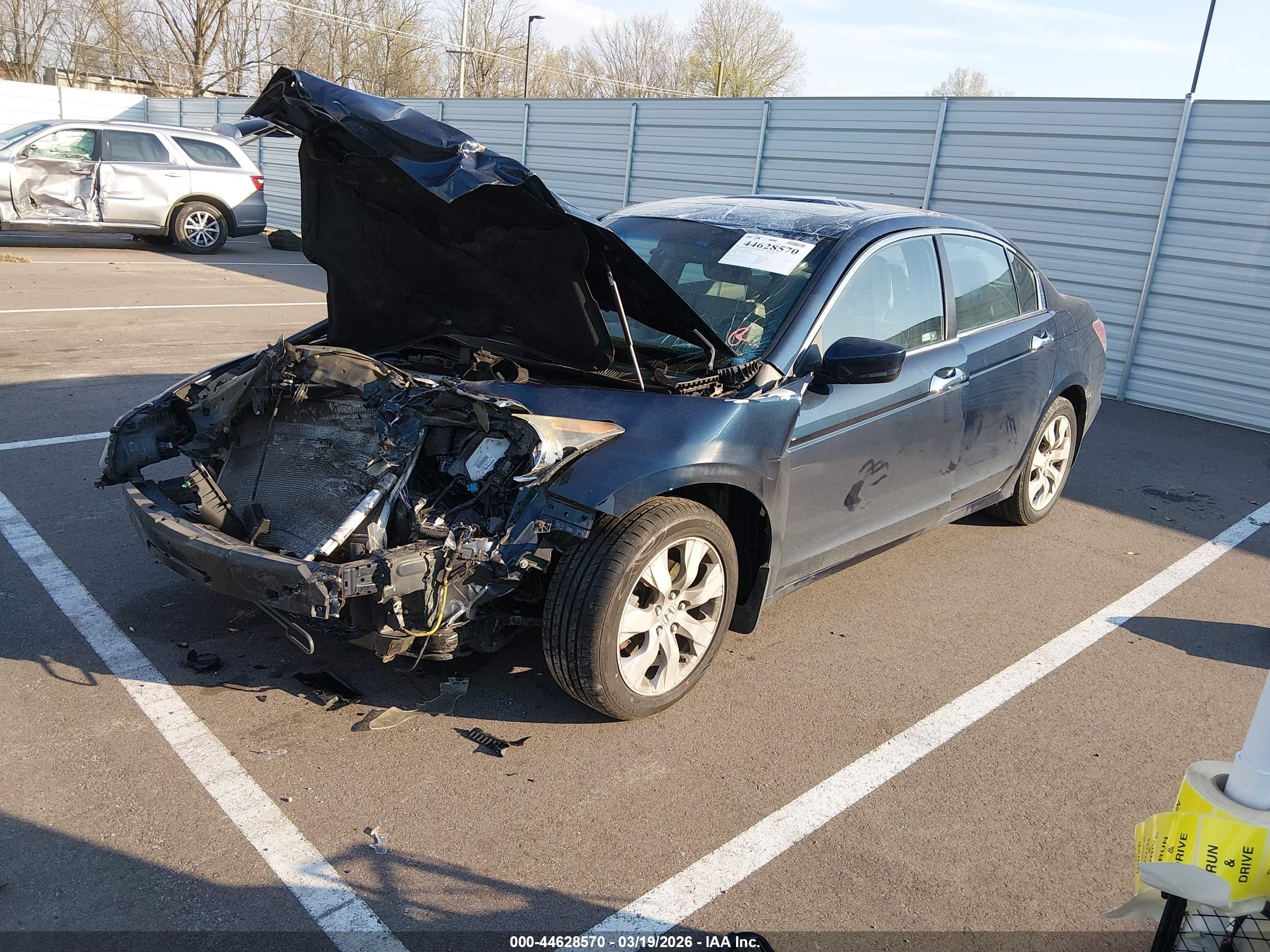 2010 Honda Accord 3.5 Ex-l Blue vin: 5KBCP3F87AB011556