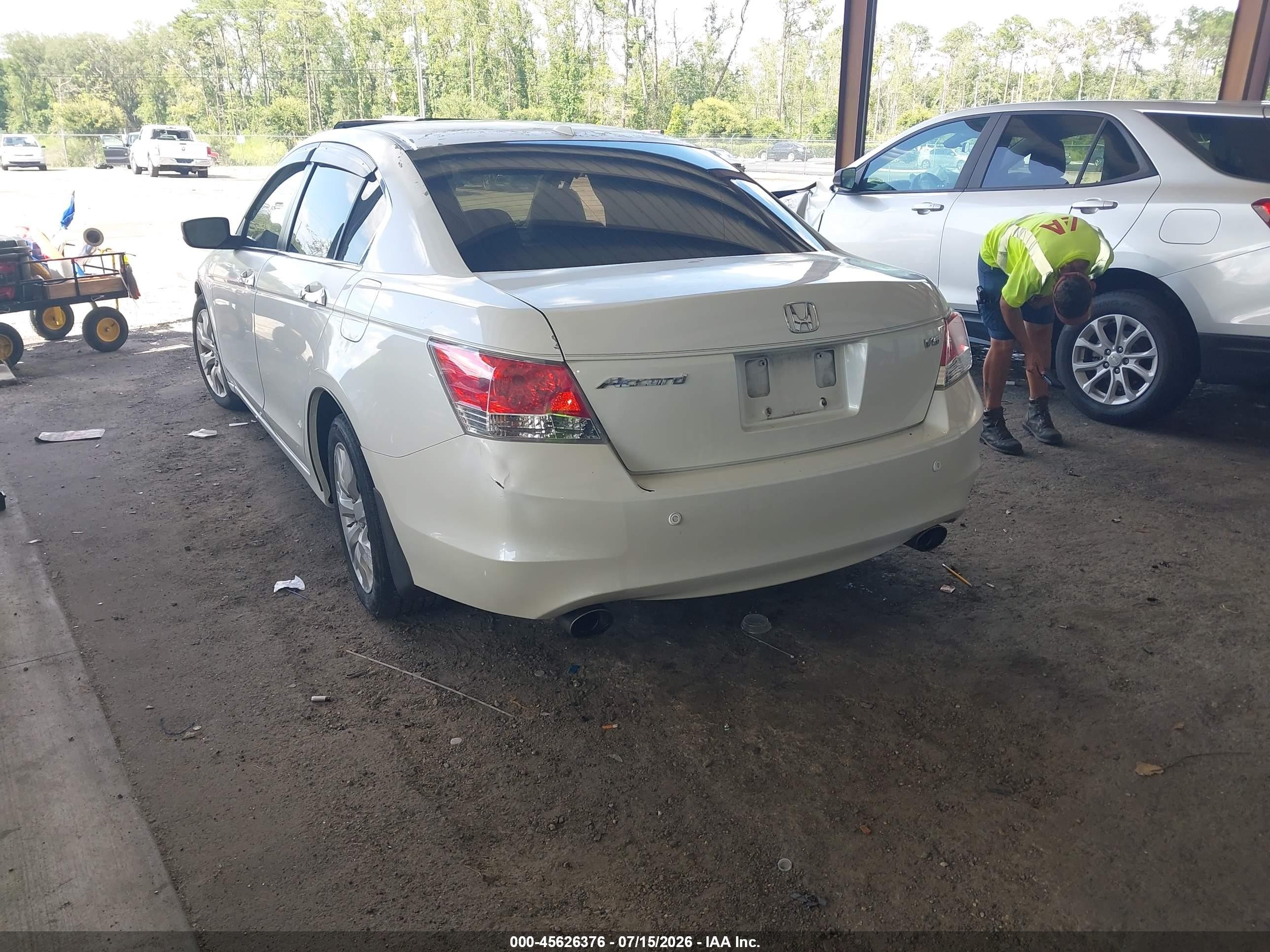 2010 Honda Accord 3.5 Ex-l Белый vin: 5KBCP3F87AB013596