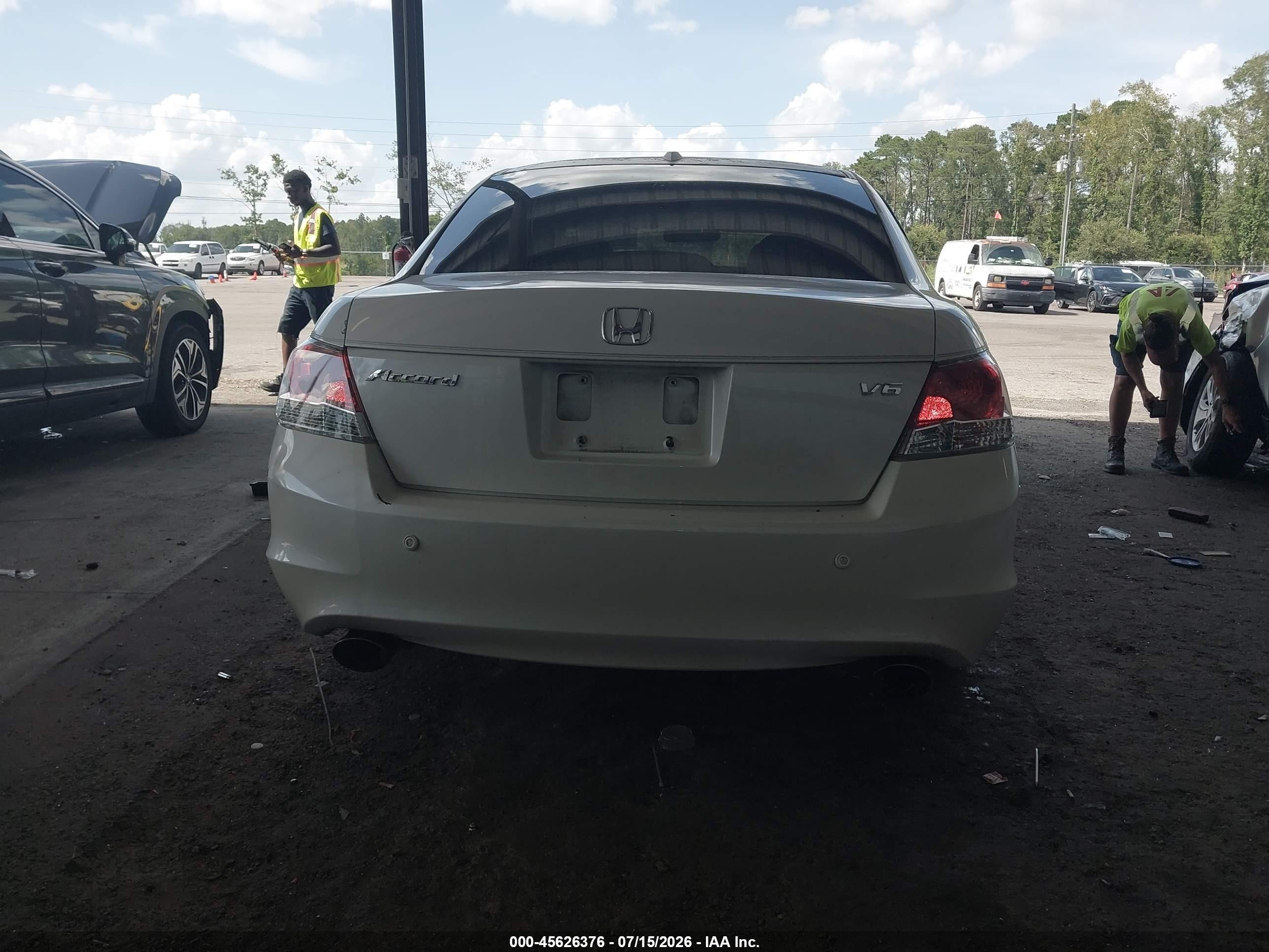 2010 Honda Accord 3.5 Ex-l Белый vin: 5KBCP3F87AB013596