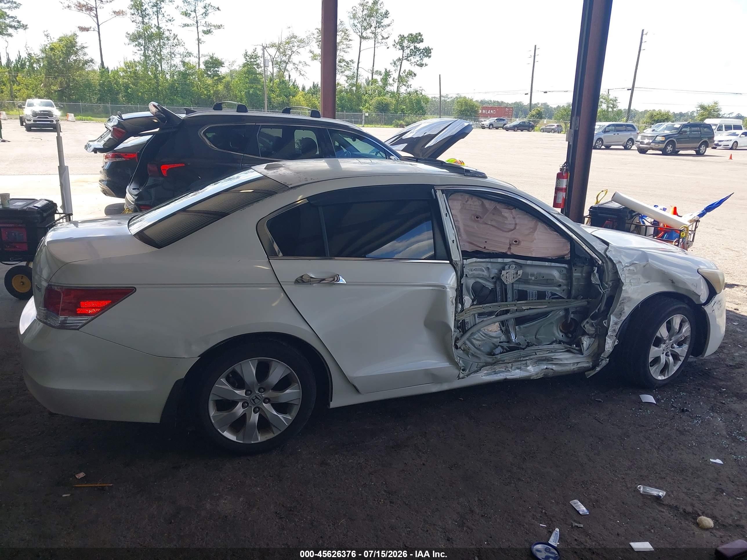 2010 Honda Accord 3.5 Ex-l Белый vin: 5KBCP3F87AB013596