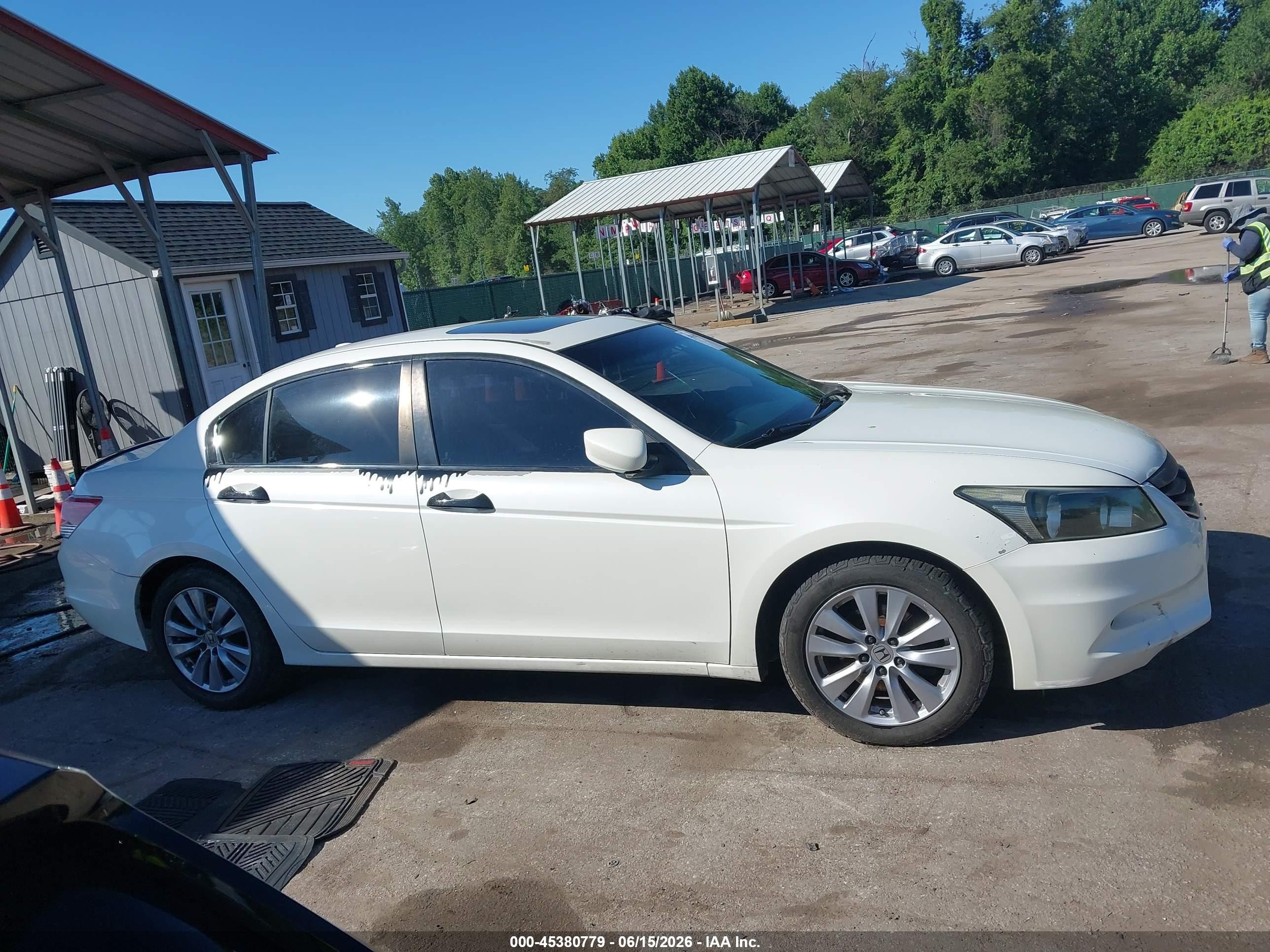 2011 Honda Accord 3.5 Ex-l White vin: 5KBCP3F87BB002437