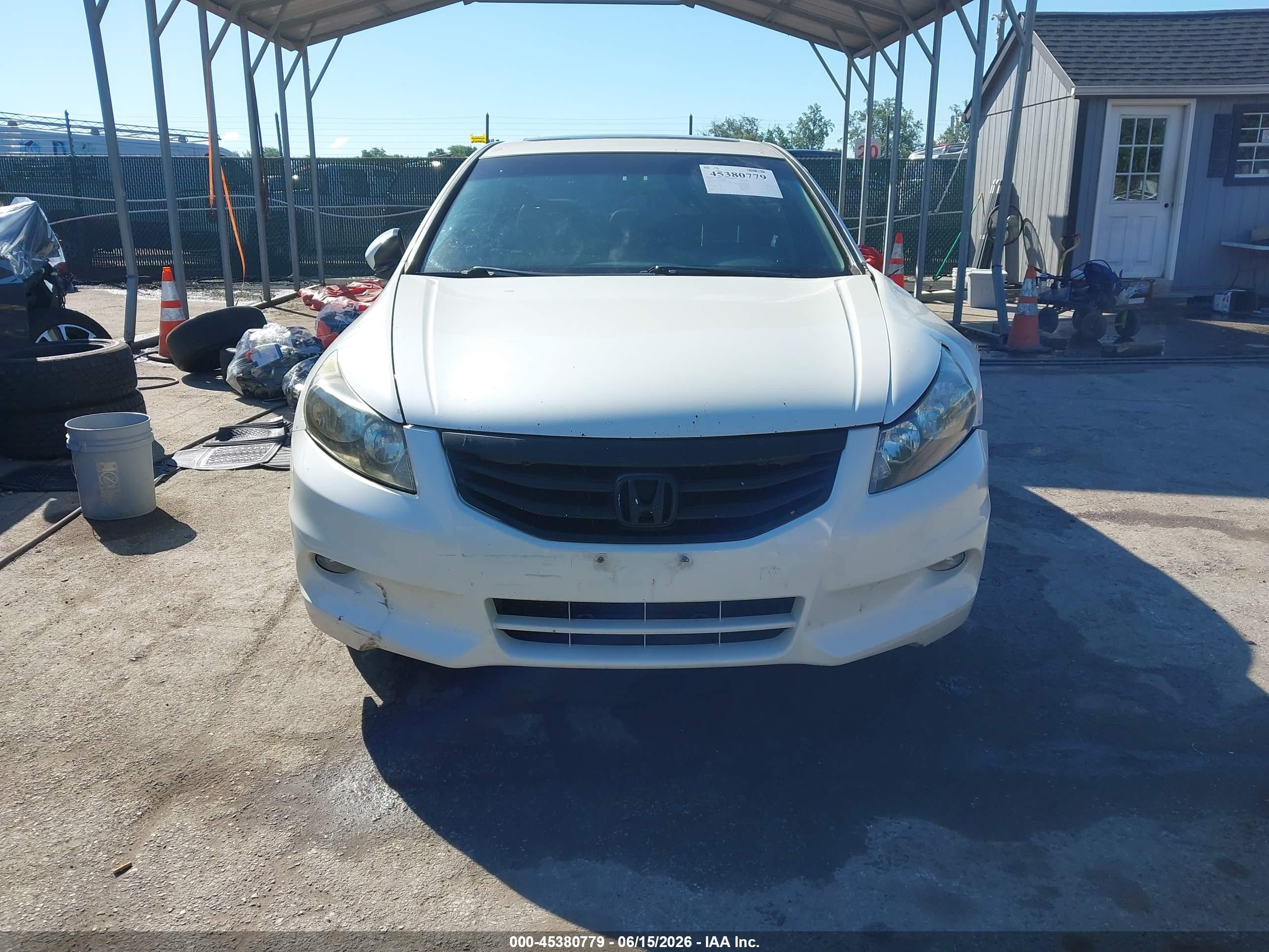 2011 Honda Accord 3.5 Ex-l White vin: 5KBCP3F87BB002437