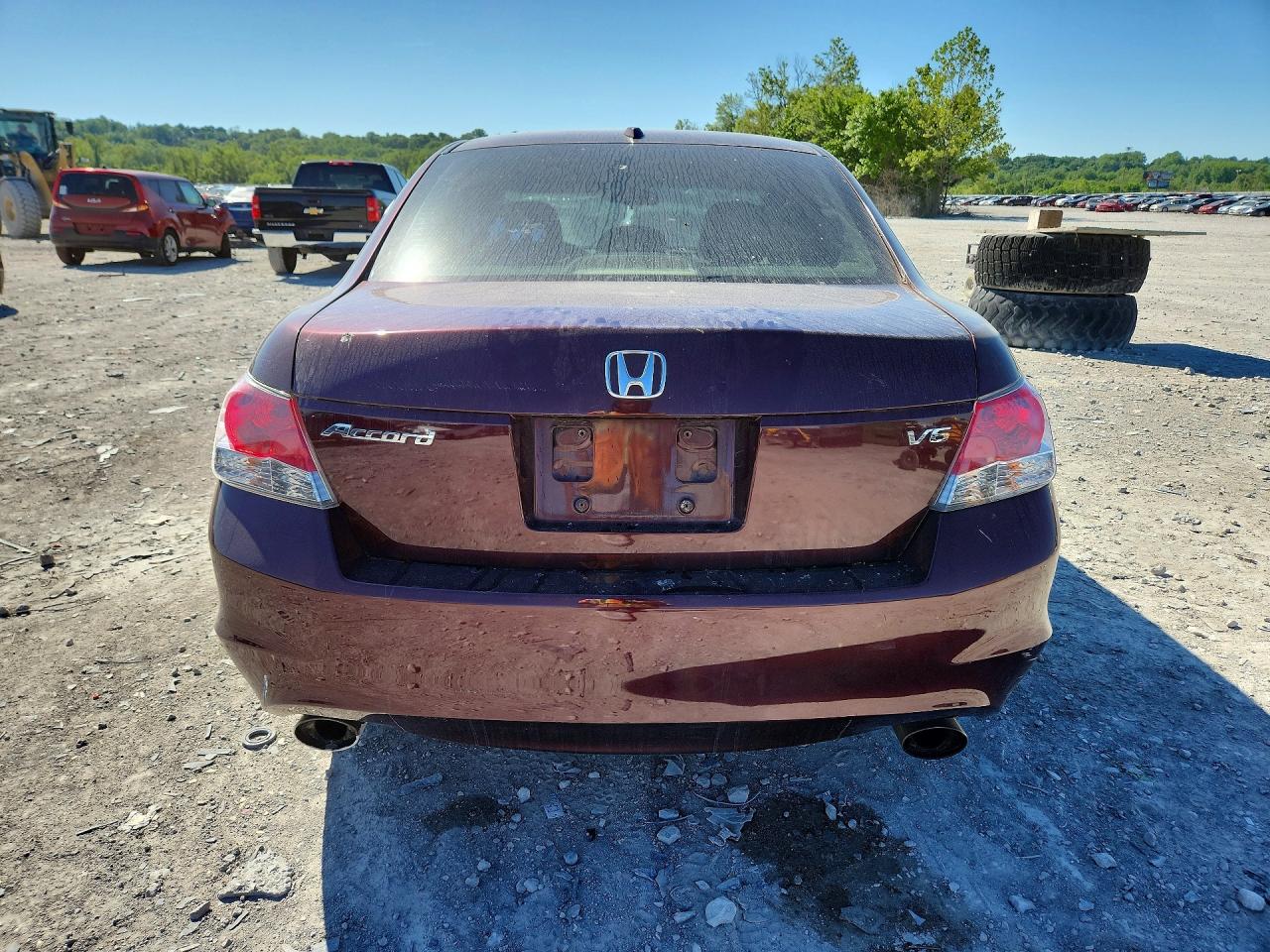 2010 Honda Accord Exl Burgundy vin: 5KBCP3F88AB004213