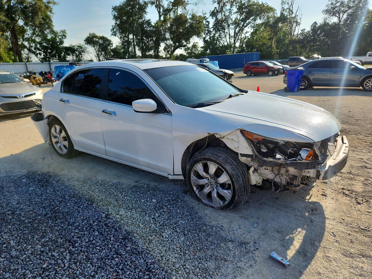 2010 Honda Accord Exl White vin: 5KBCP3F88AB006866