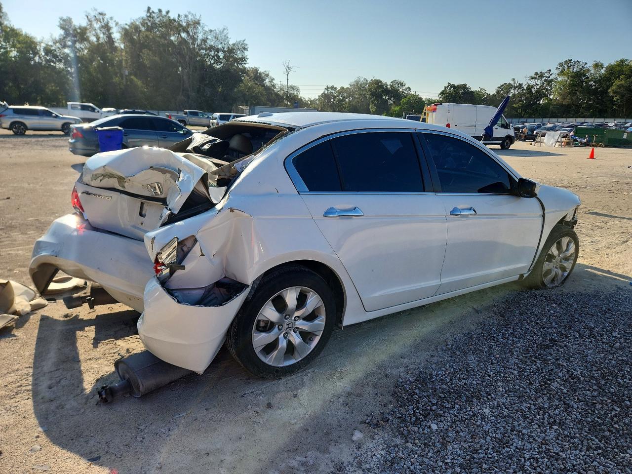 2010 Honda Accord Exl White vin: 5KBCP3F88AB006866
