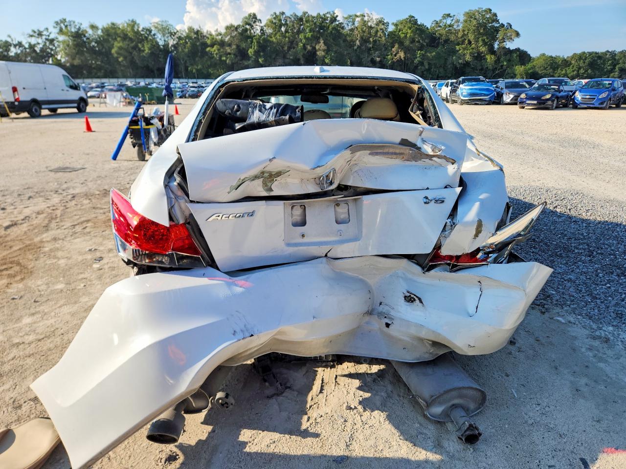 2010 Honda Accord Exl White vin: 5KBCP3F88AB006866