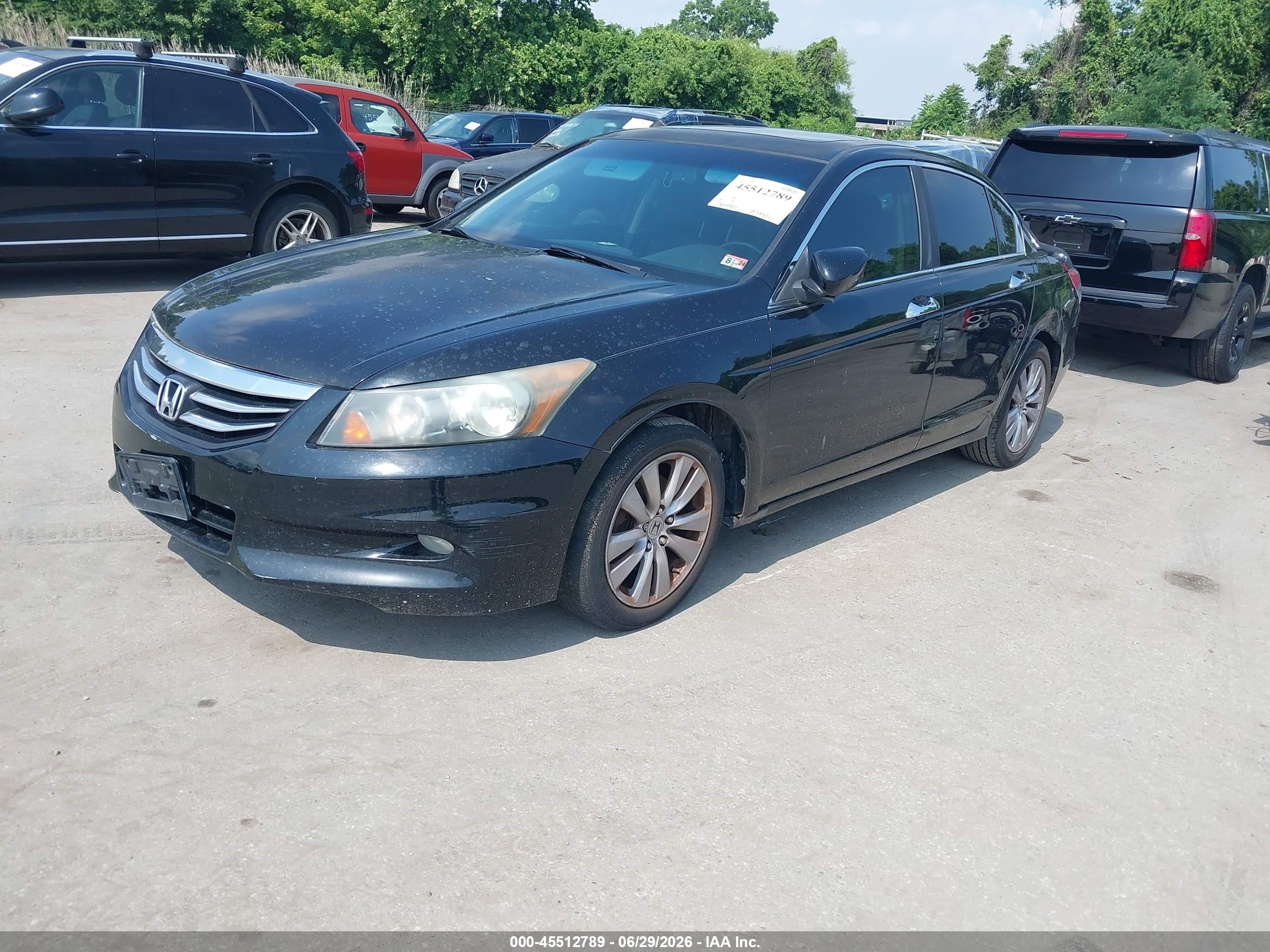 2011 Honda Accord 3.5 Ex-l Черный vin: 5KBCP3F88BB002253