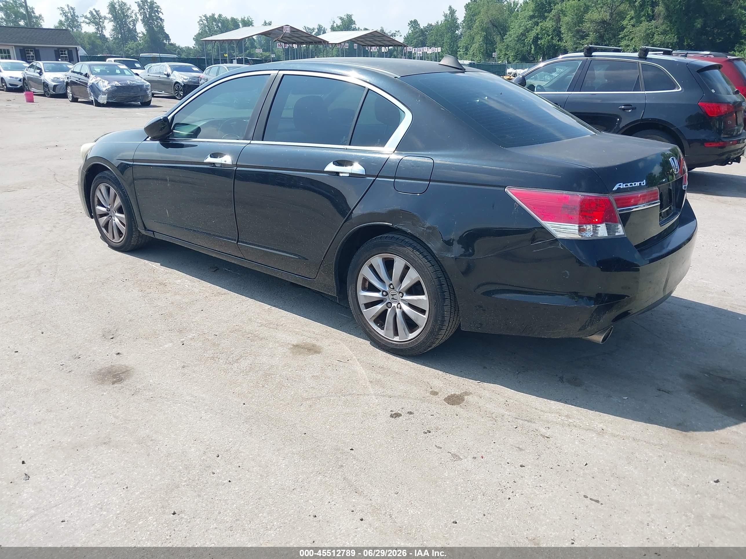 2011 Honda Accord 3.5 Ex-l Черный vin: 5KBCP3F88BB002253