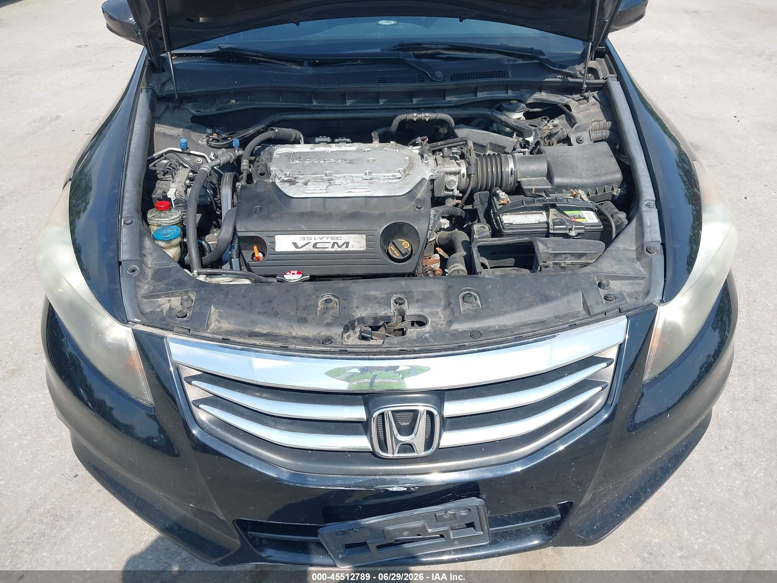 2011 Honda Accord 3.5 Ex-l Черный vin: 5KBCP3F88BB002253
