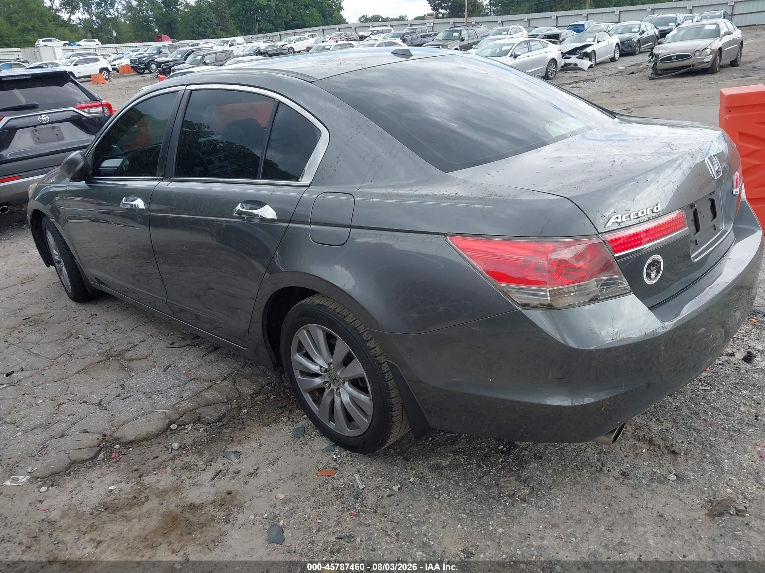 2011 Honda Accord 3.5 Ex-l Gray vin: 5KBCP3F88BB002740