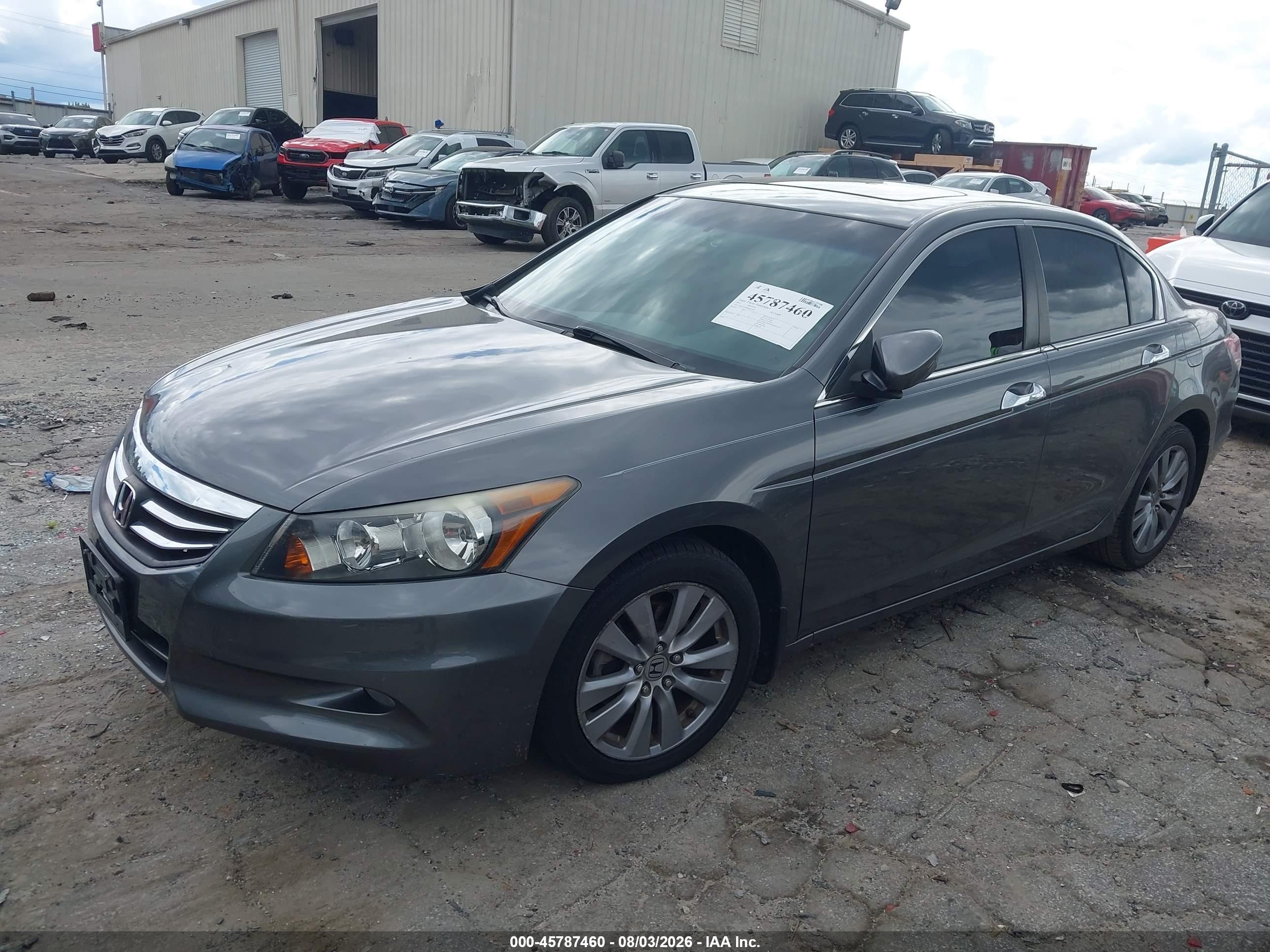 2011 Honda Accord 3.5 Ex-l Gray vin: 5KBCP3F88BB002740