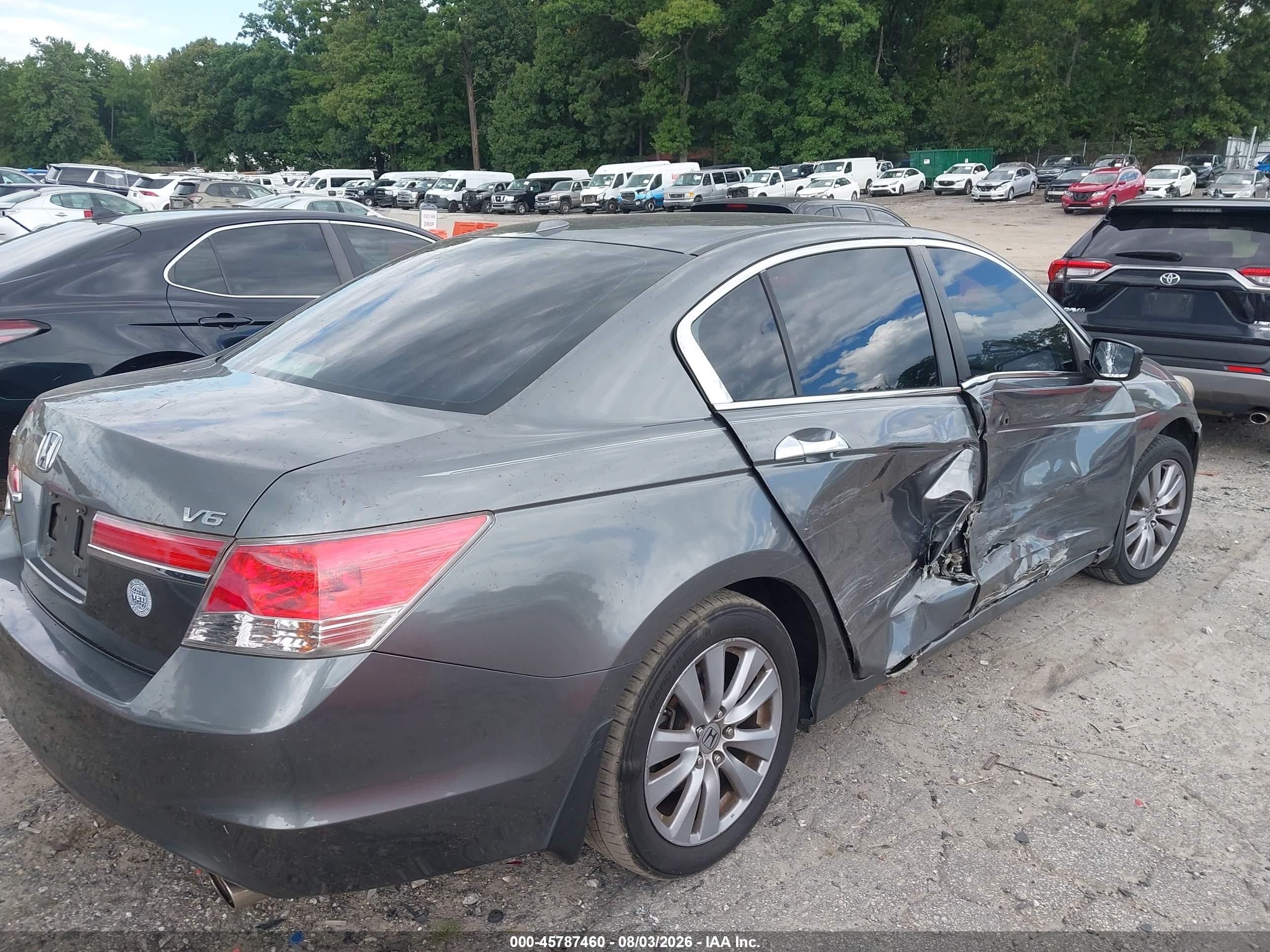 2011 Honda Accord 3.5 Ex-l Gray vin: 5KBCP3F88BB002740
