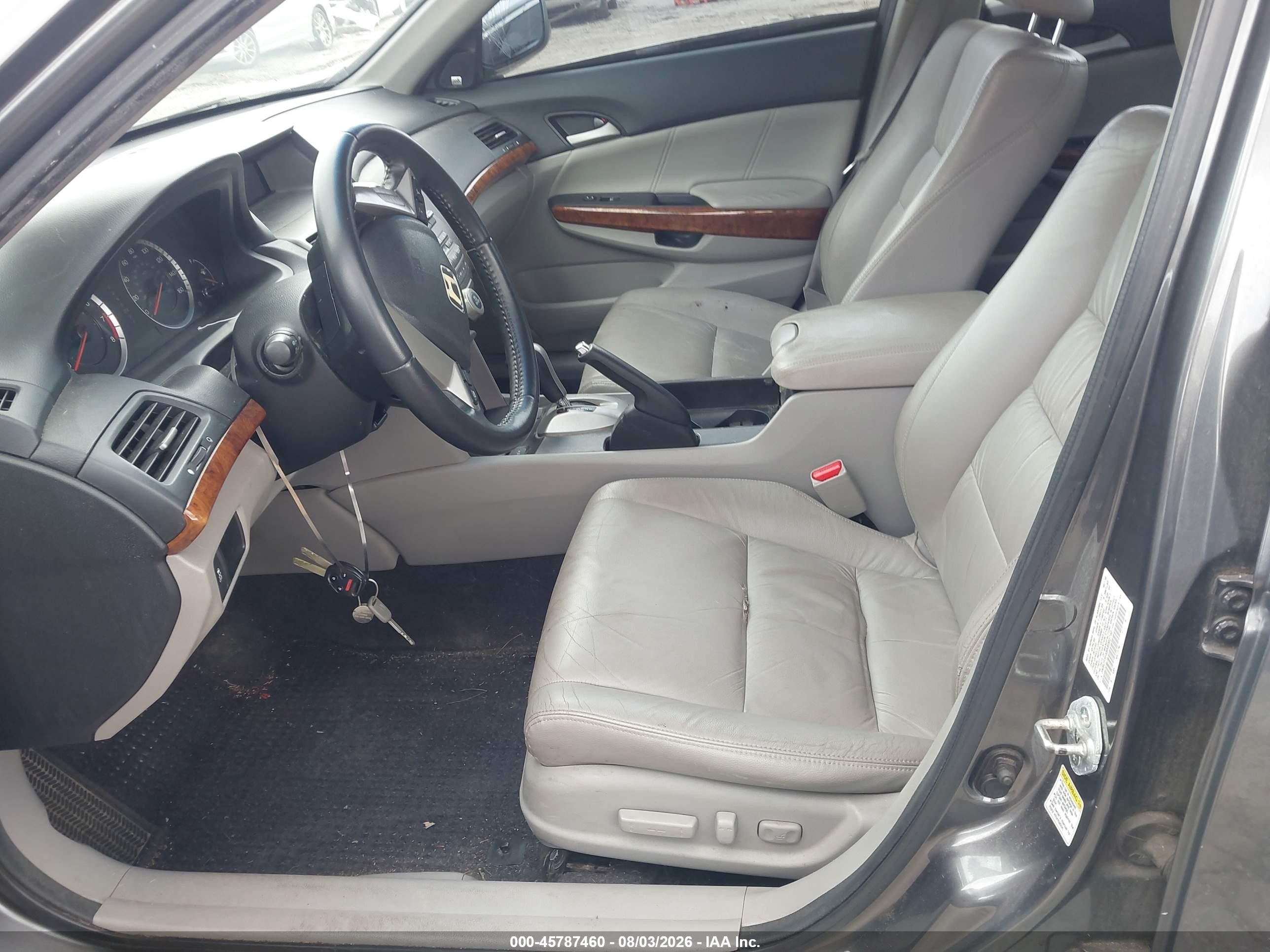 2011 Honda Accord 3.5 Ex-l Gray vin: 5KBCP3F88BB002740
