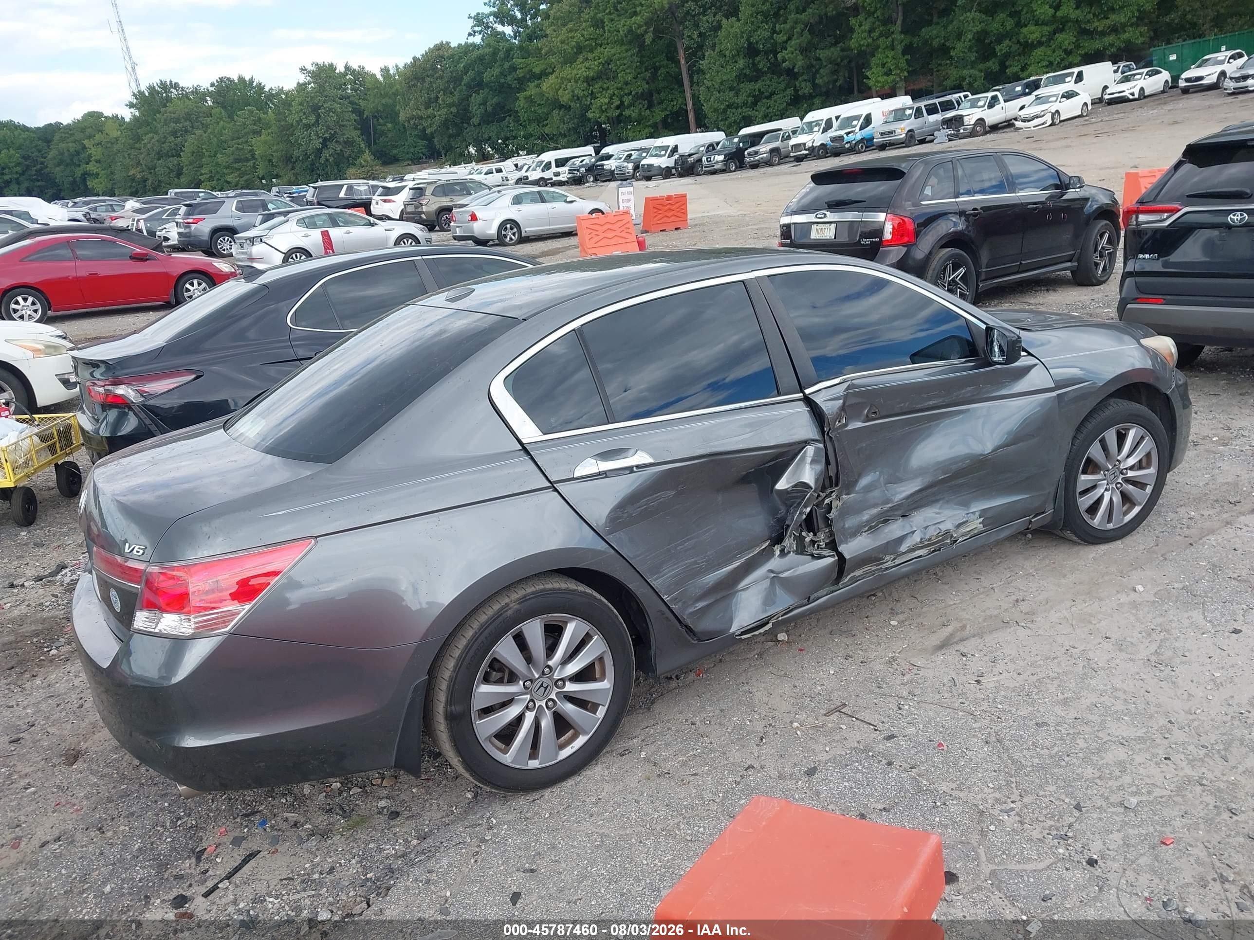 2011 Honda Accord 3.5 Ex-l Gray vin: 5KBCP3F88BB002740