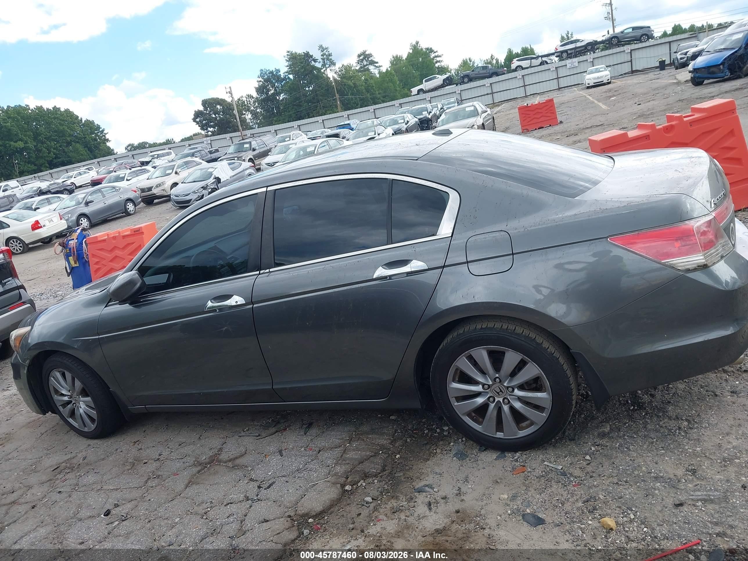 2011 Honda Accord 3.5 Ex-l Gray vin: 5KBCP3F88BB002740
