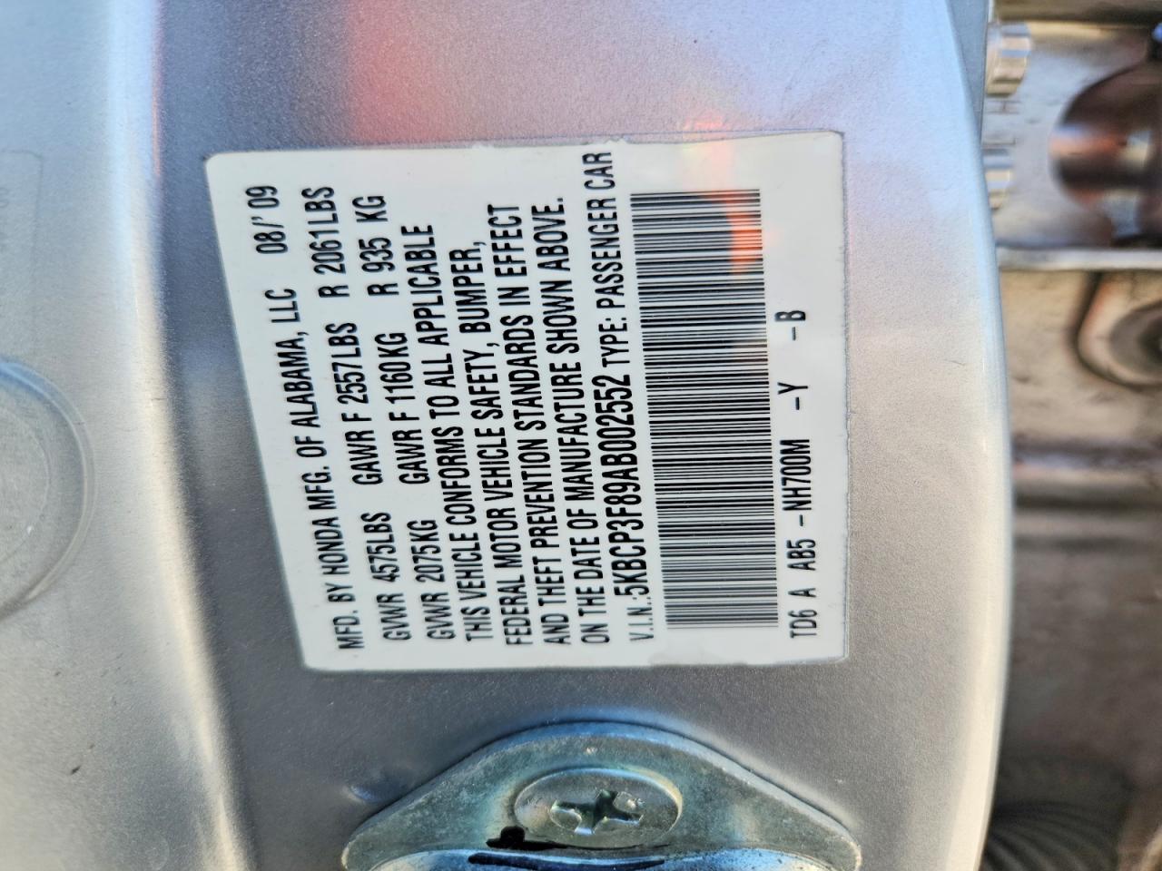 2010 Honda Accord Exl Silver vin: 5KBCP3F89AB002552