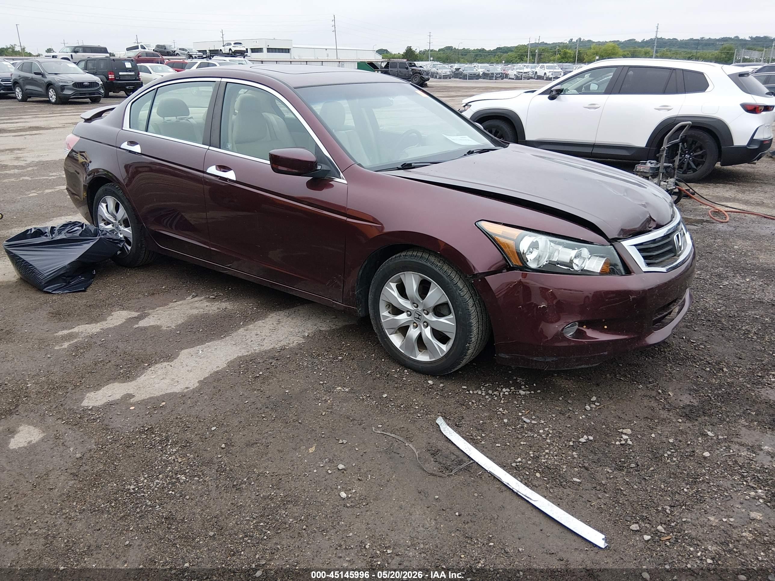 2010 Honda Accord 3.5 Ex-l Red vin: 5KBCP3F89AB016807