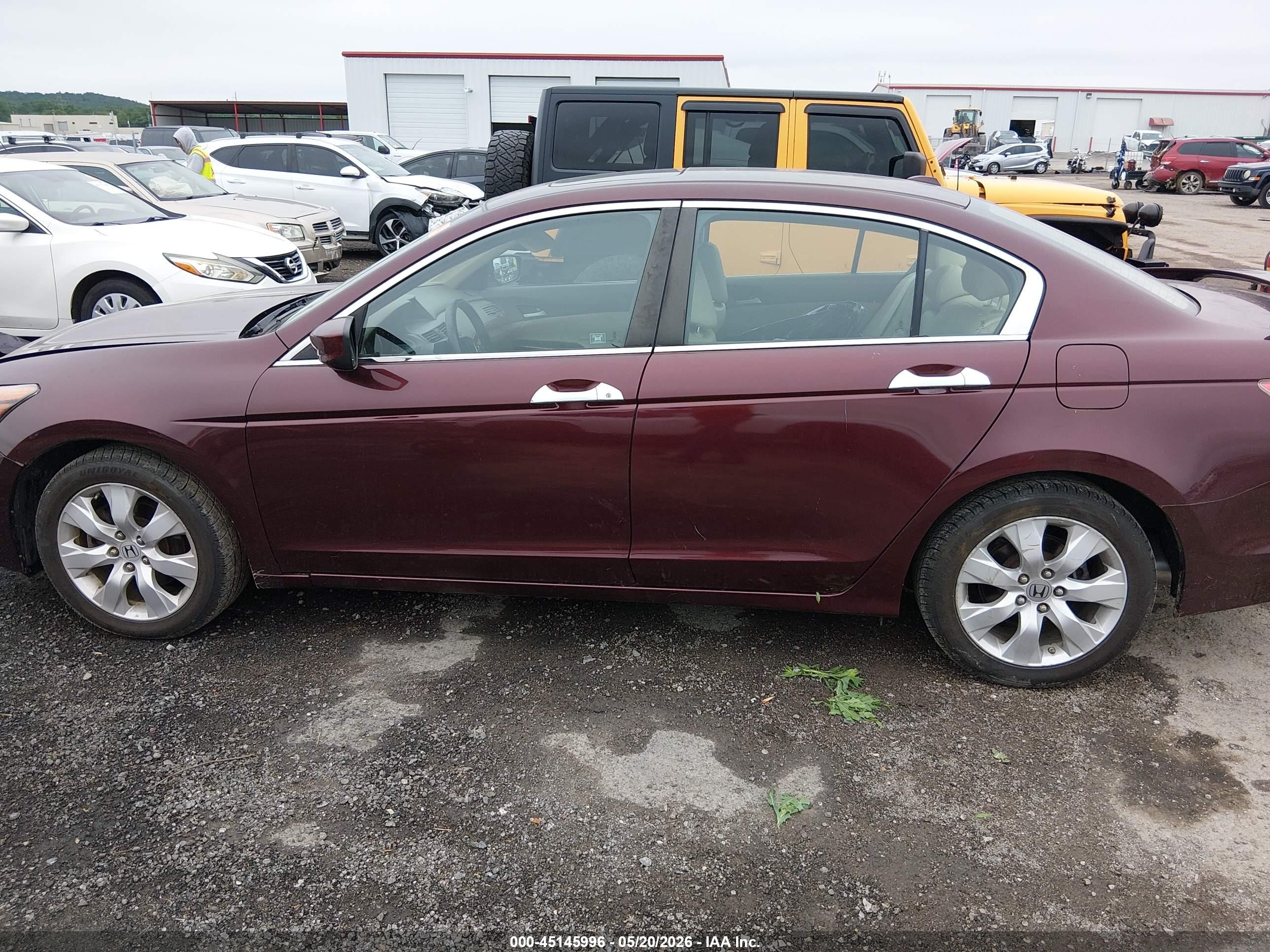 2010 Honda Accord 3.5 Ex-l Red vin: 5KBCP3F89AB016807
