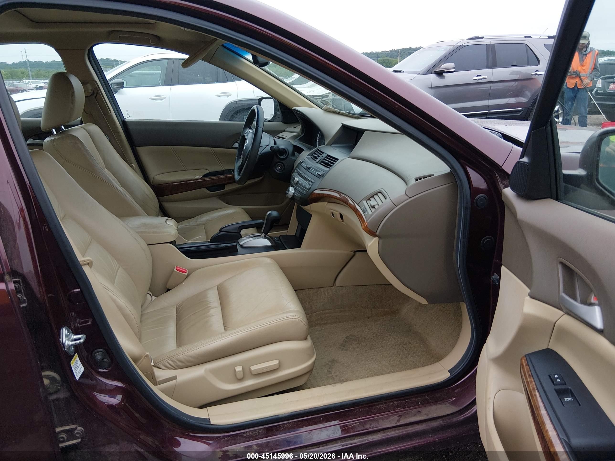 2010 Honda Accord 3.5 Ex-l Red vin: 5KBCP3F89AB016807