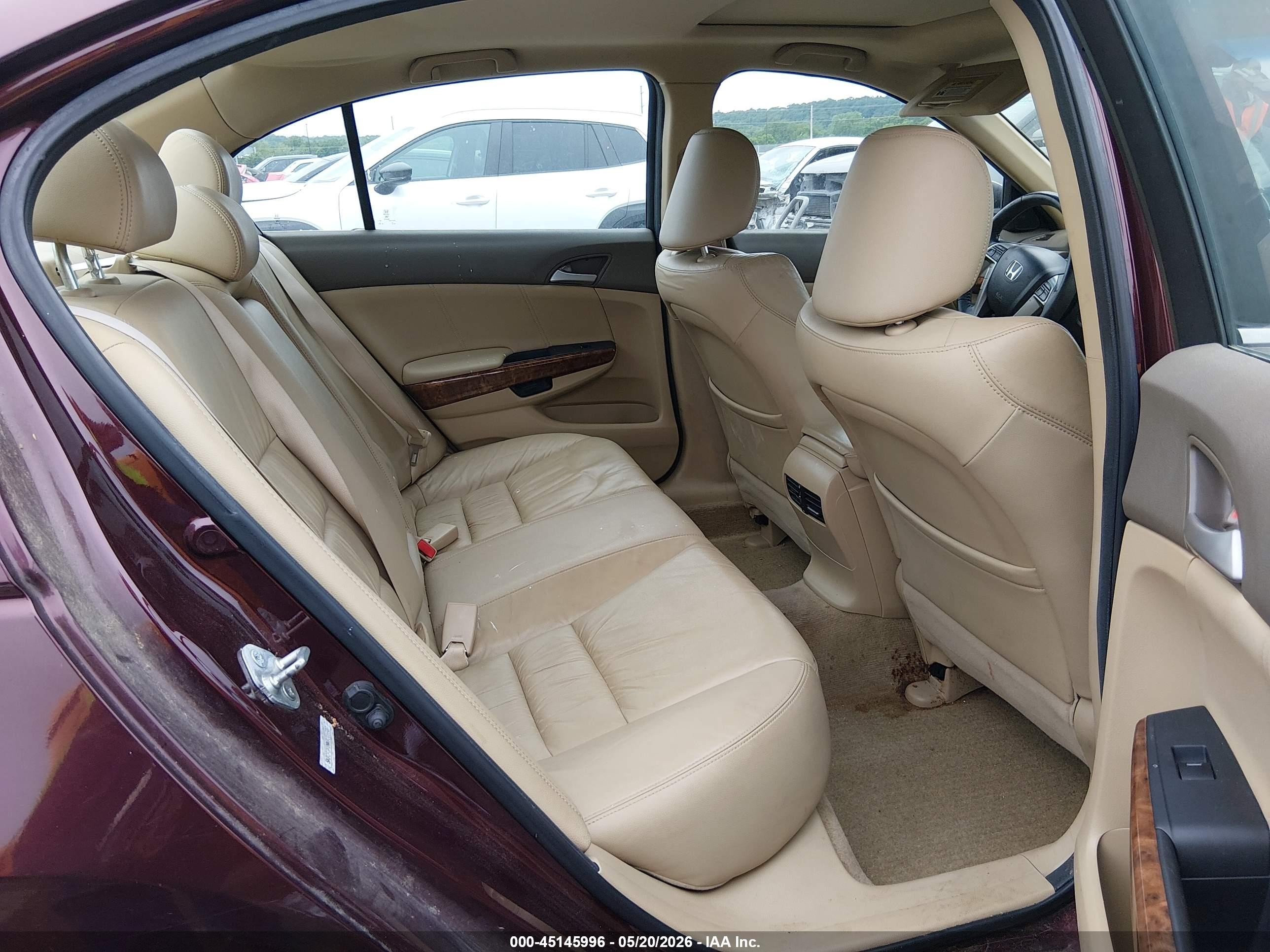 2010 Honda Accord 3.5 Ex-l Red vin: 5KBCP3F89AB016807