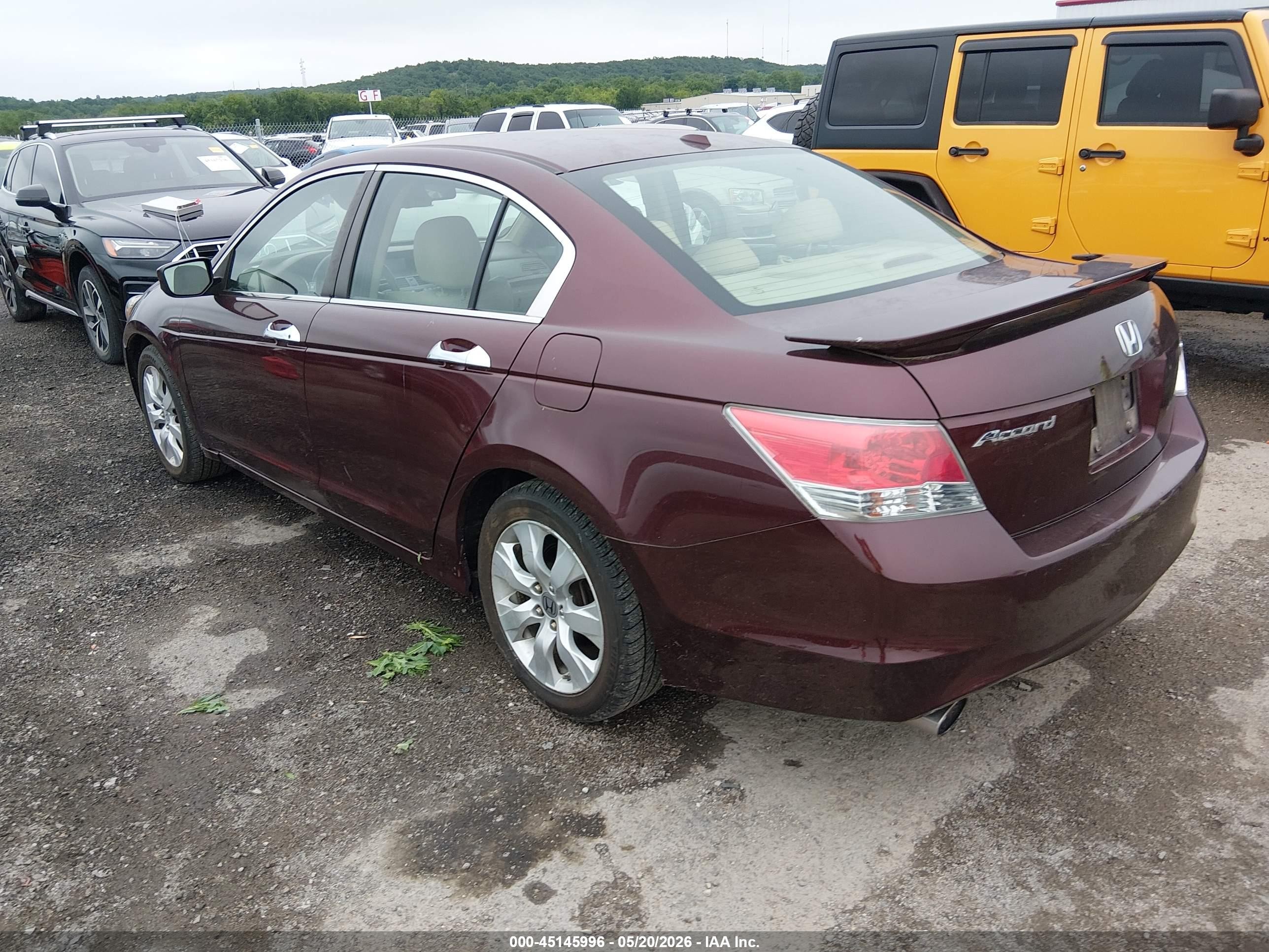 2010 Honda Accord 3.5 Ex-l Red vin: 5KBCP3F89AB016807
