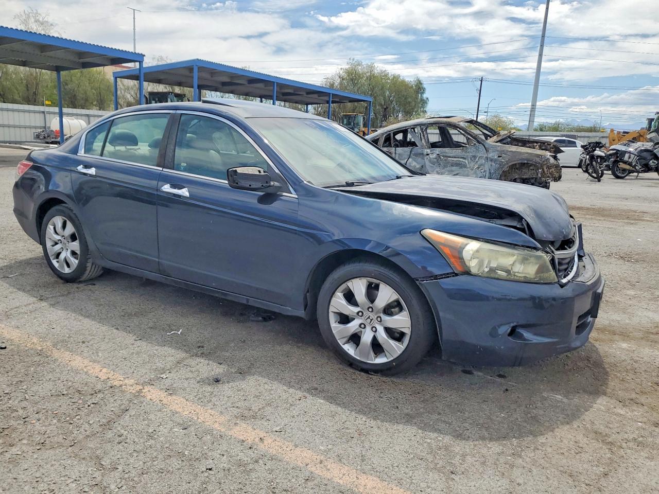 2010 Honda Accord Exl Blue vin: 5KBCP3F89AB018167
