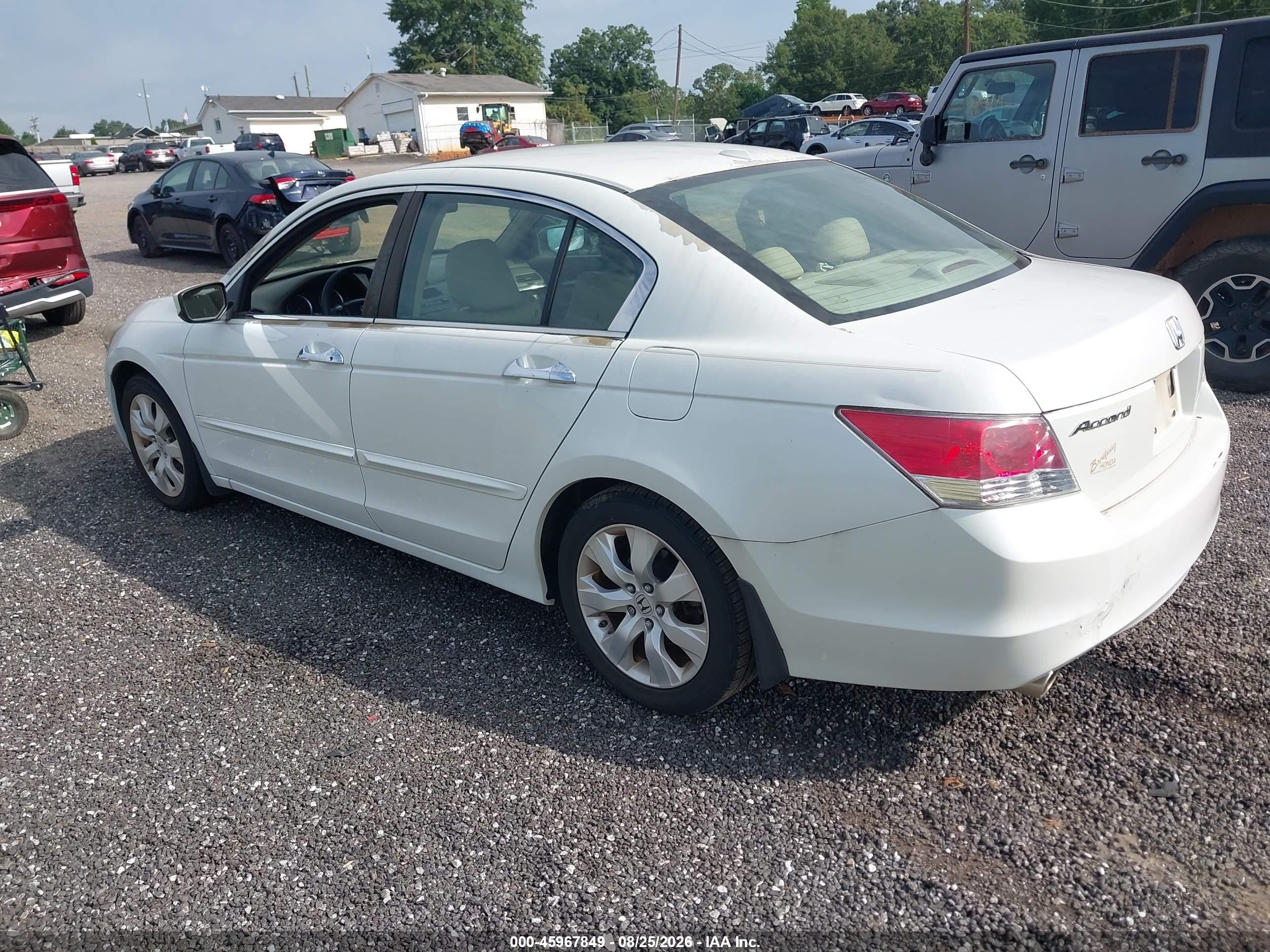 2010 Honda Accord 3.5 Ex-l White vin: 5KBCP3F8XAB004116