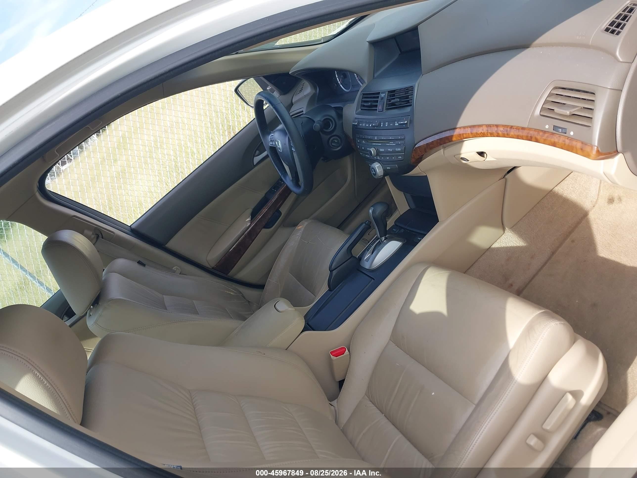 2010 Honda Accord 3.5 Ex-l White vin: 5KBCP3F8XAB004116