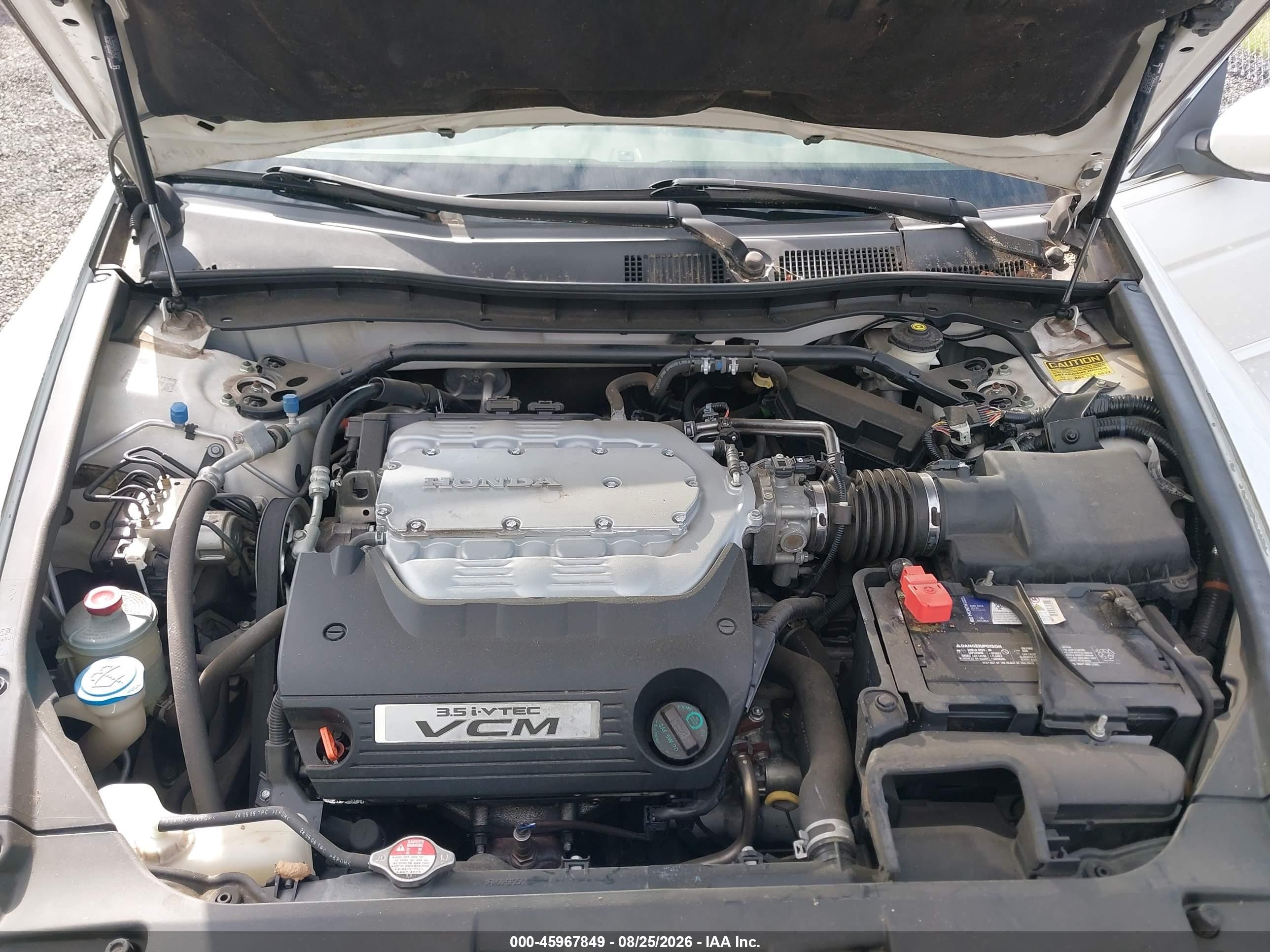 2010 Honda Accord 3.5 Ex-l White vin: 5KBCP3F8XAB004116