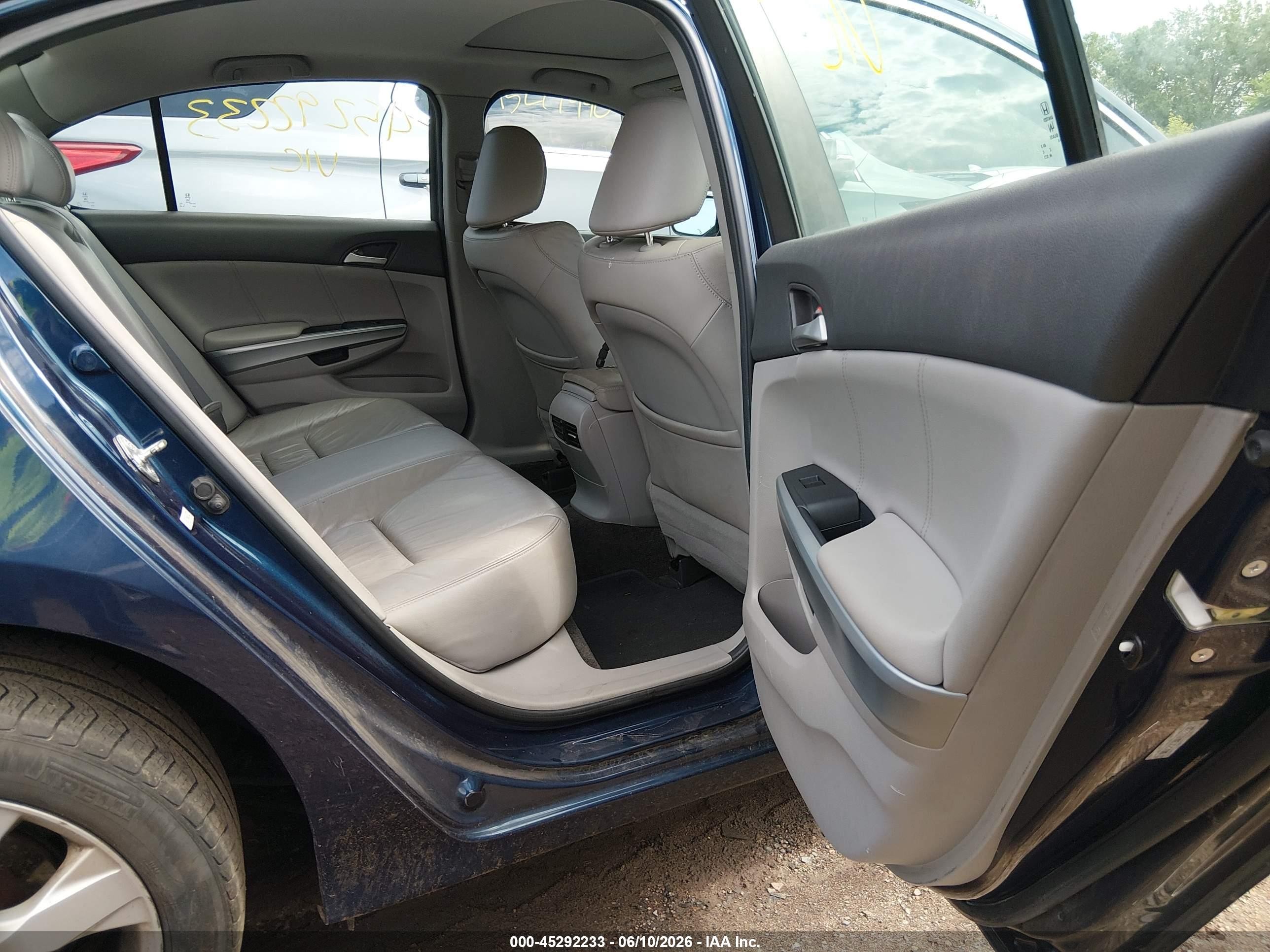 2010 Honda Accord 3.5 Ex-l Tan vin: 5KBCP3F8XAB012622
