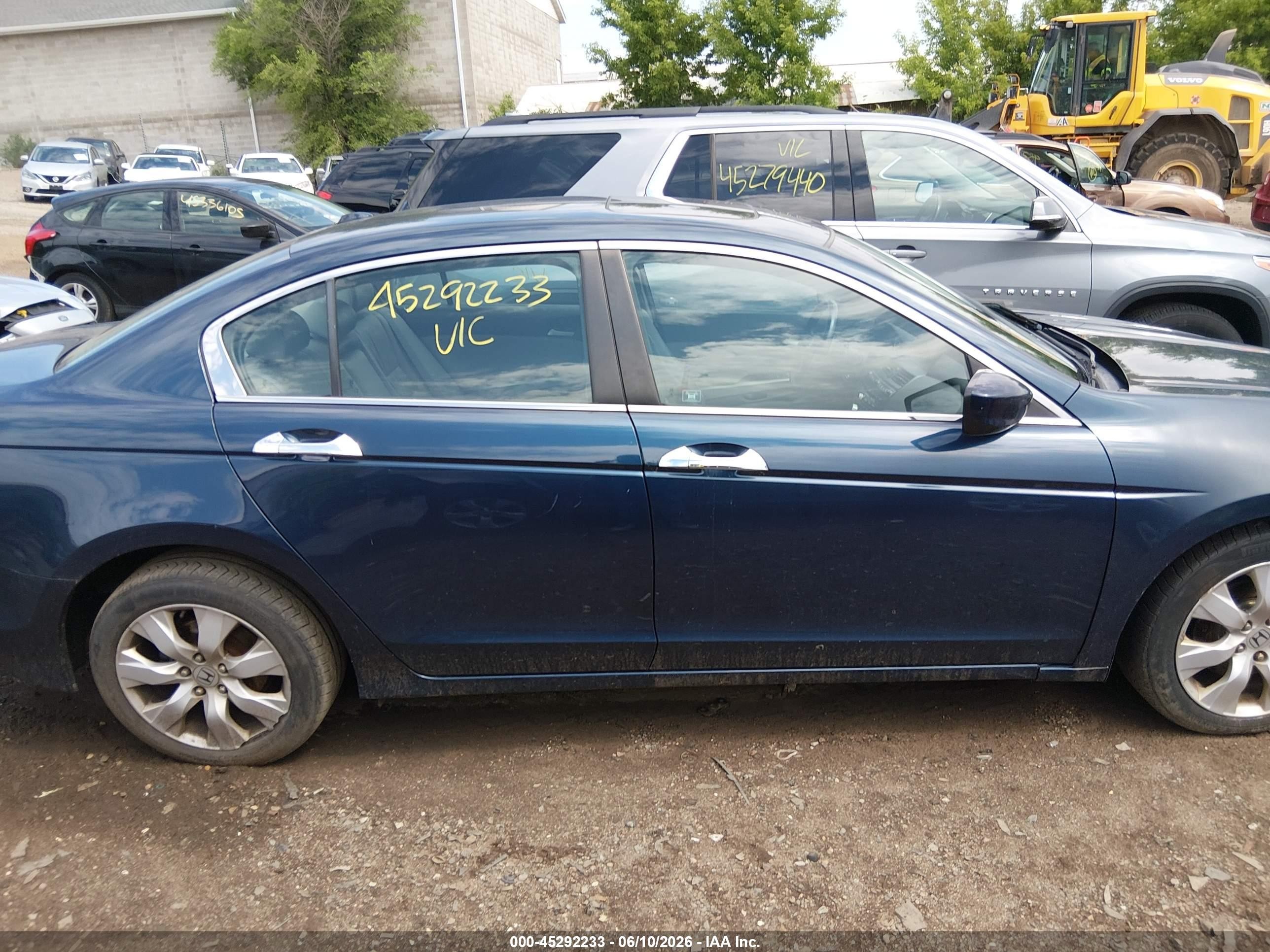 2010 Honda Accord 3.5 Ex-l Tan vin: 5KBCP3F8XAB012622