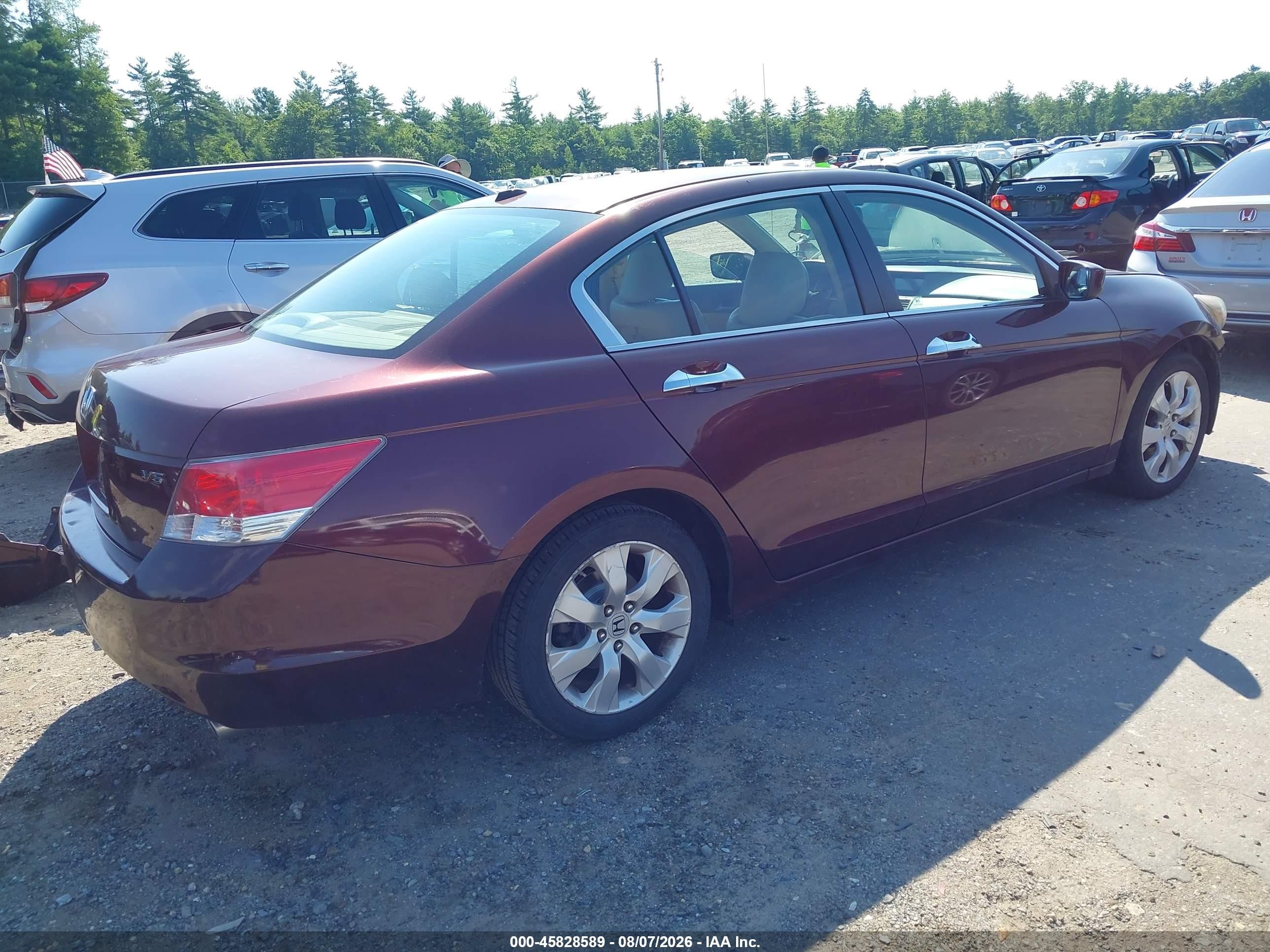 2010 Honda Accord 3.5 Ex-l Maroon vin: 5KBCP3F8XAB016282