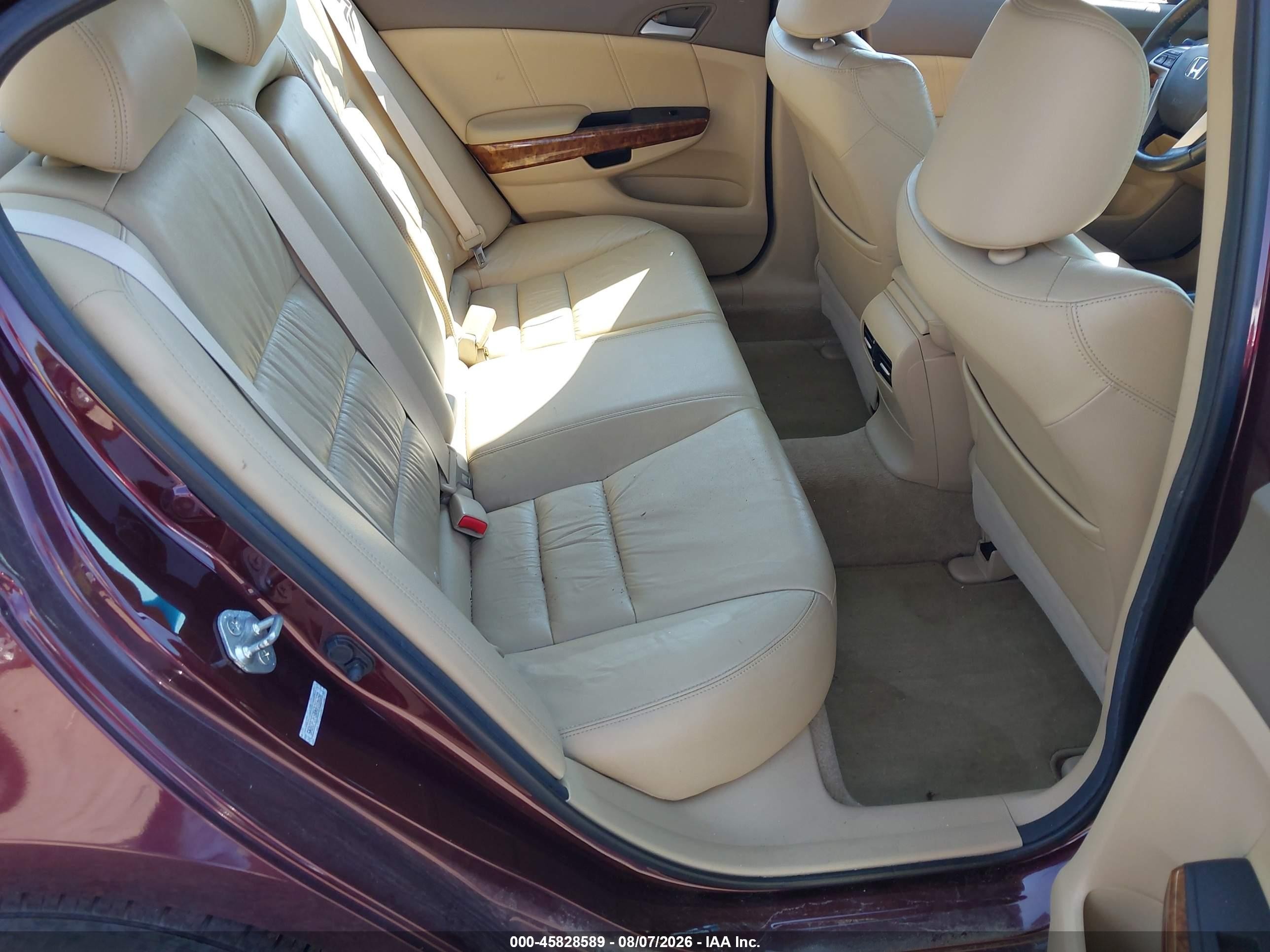 2010 Honda Accord 3.5 Ex-l Maroon vin: 5KBCP3F8XAB016282
