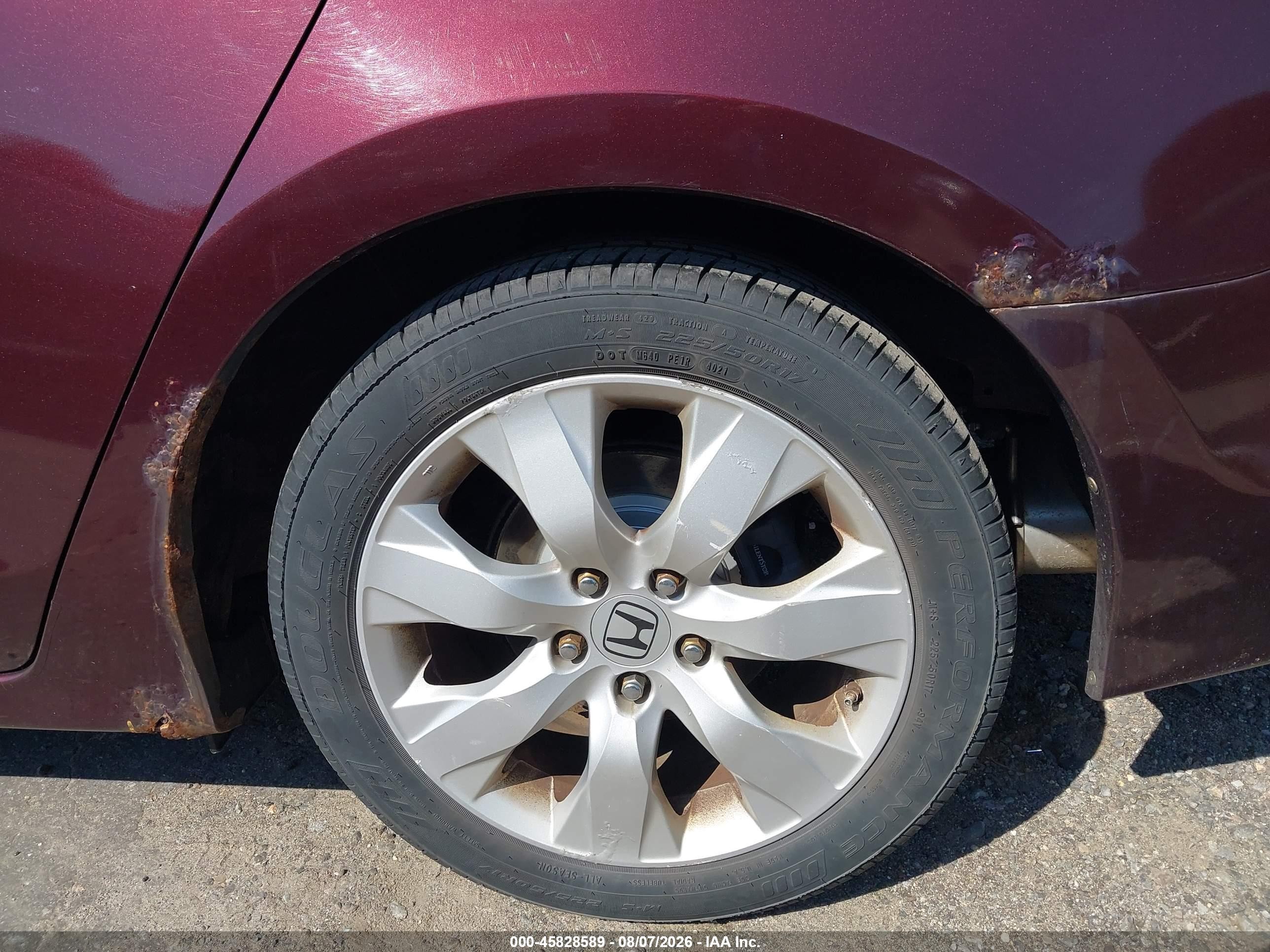 2010 Honda Accord 3.5 Ex-l Maroon vin: 5KBCP3F8XAB016282