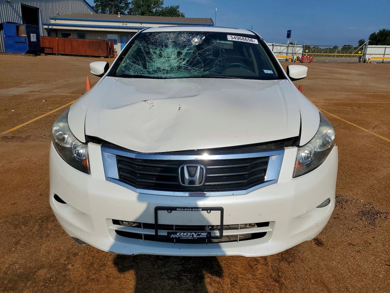 2010 Honda Accord Exl White vin: 5KBCP3F8XAB018579