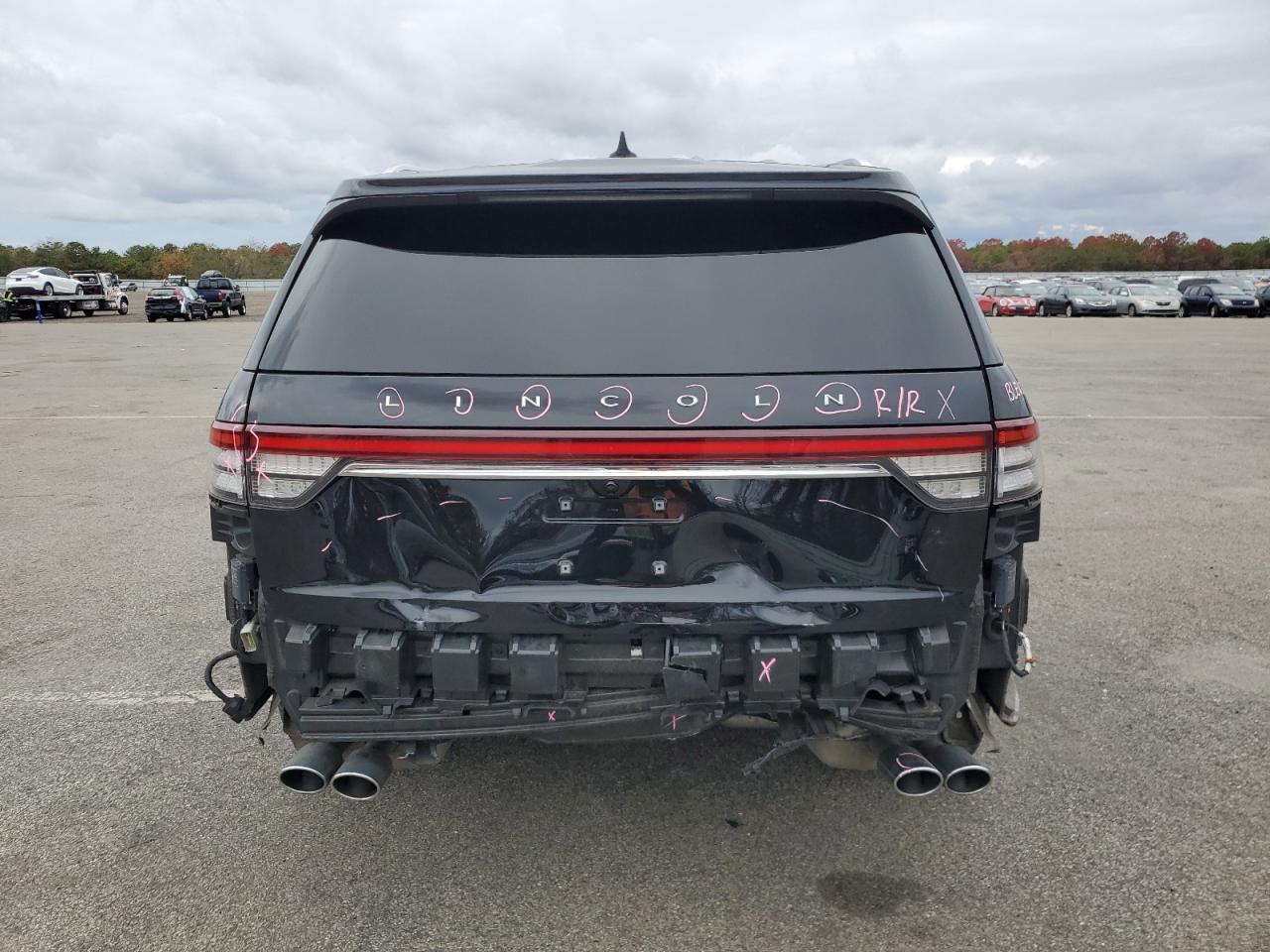 2022 Lincoln Aviator Black vin: 5LM5J6XC7NGL19585