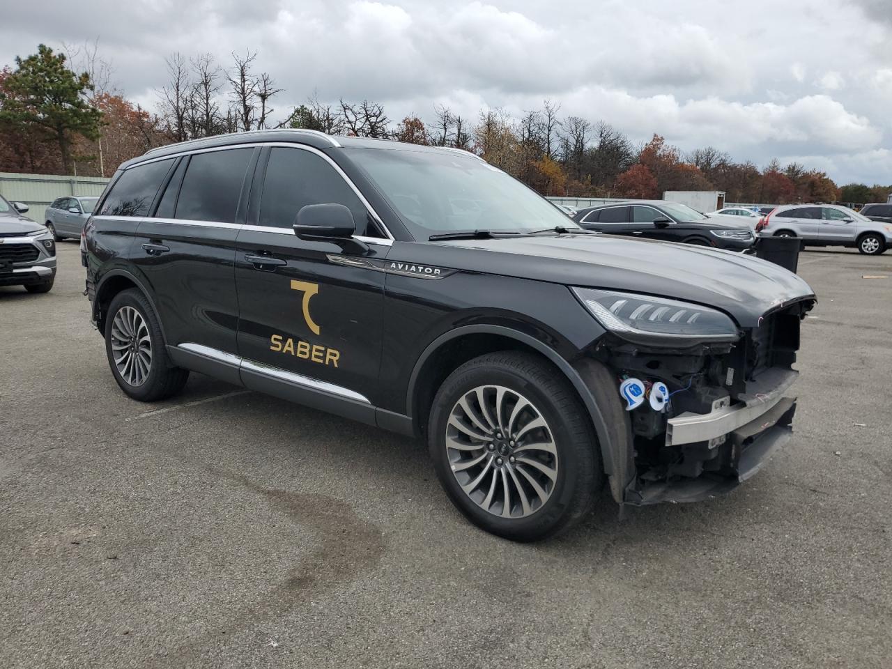 2022 Lincoln Aviator Black vin: 5LM5J6XC7NGL19585