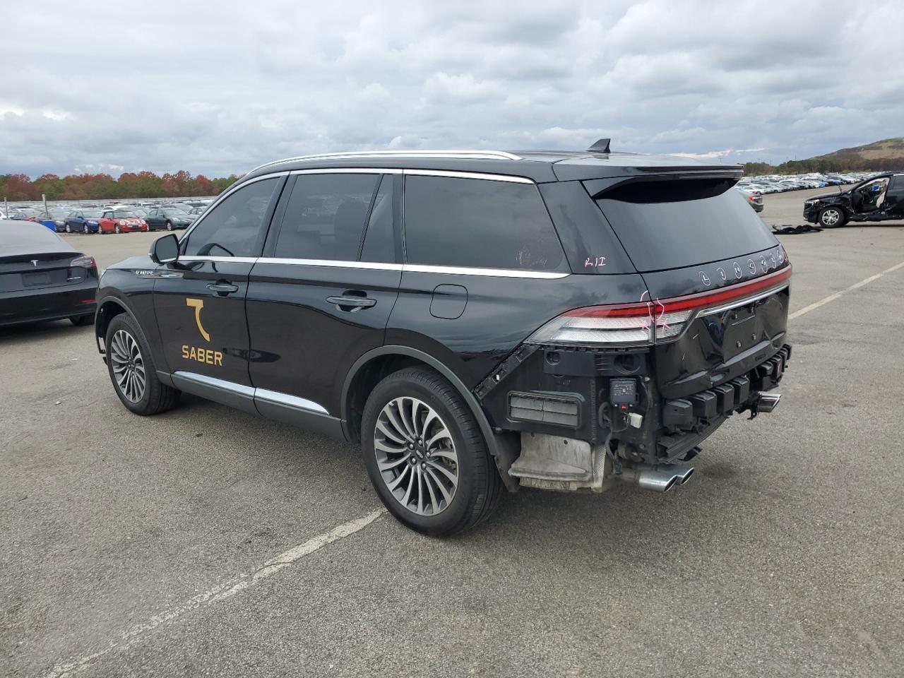 2022 Lincoln Aviator Black vin: 5LM5J6XC7NGL19585
