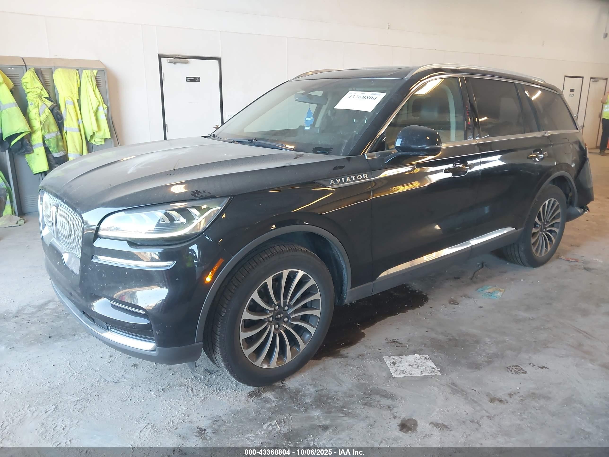 2022 Lincoln Aviator Standard Black vin: 5LM5J6XC9NGL05235