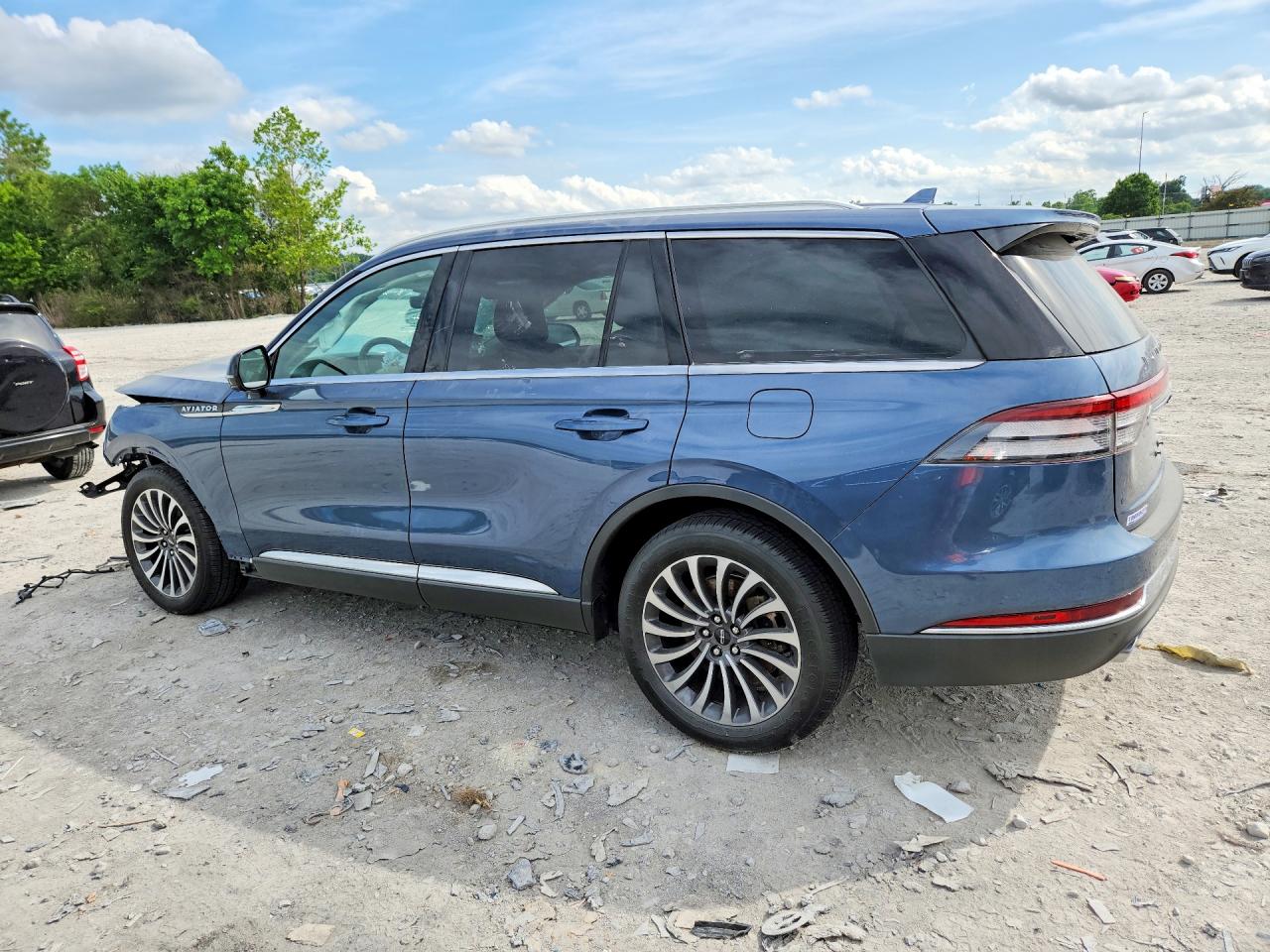 2020 Lincoln Aviator Reserve Blue vin: 5LM5J7WC8LGL21902