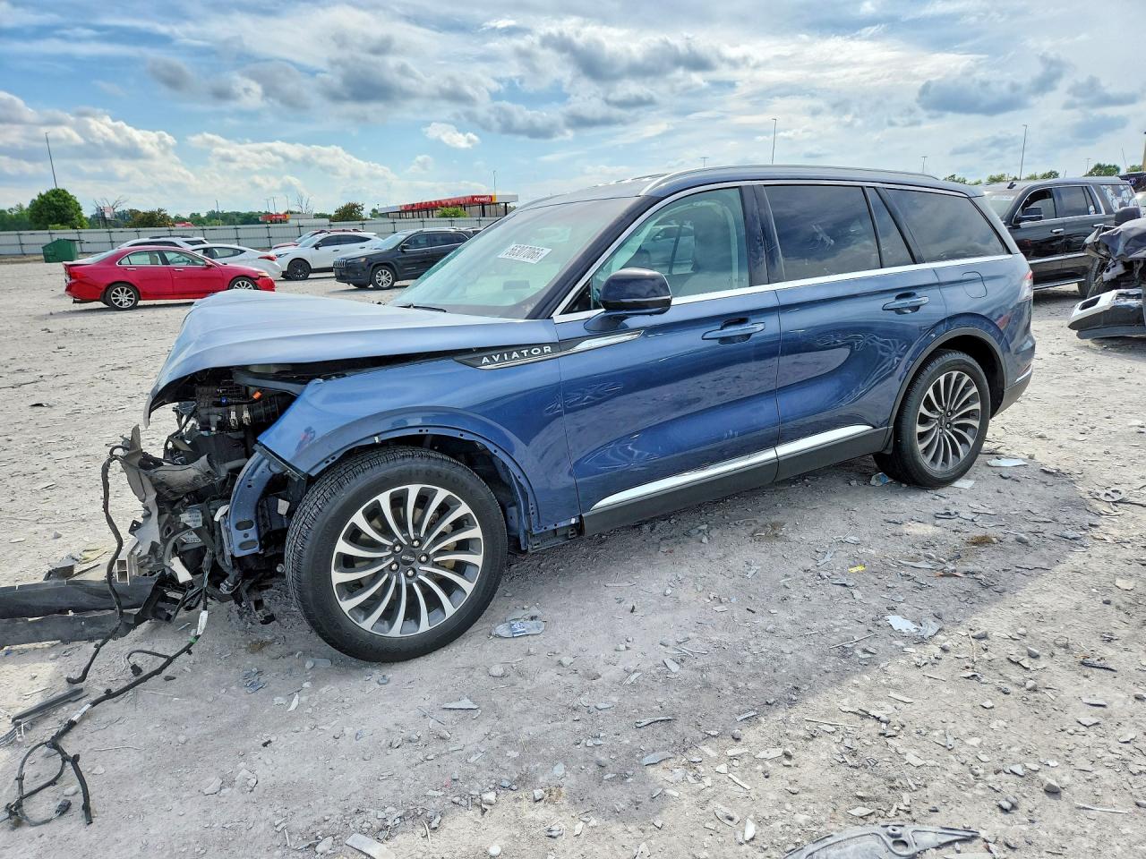 2020 Lincoln Aviator Reserve Blue vin: 5LM5J7WC8LGL21902