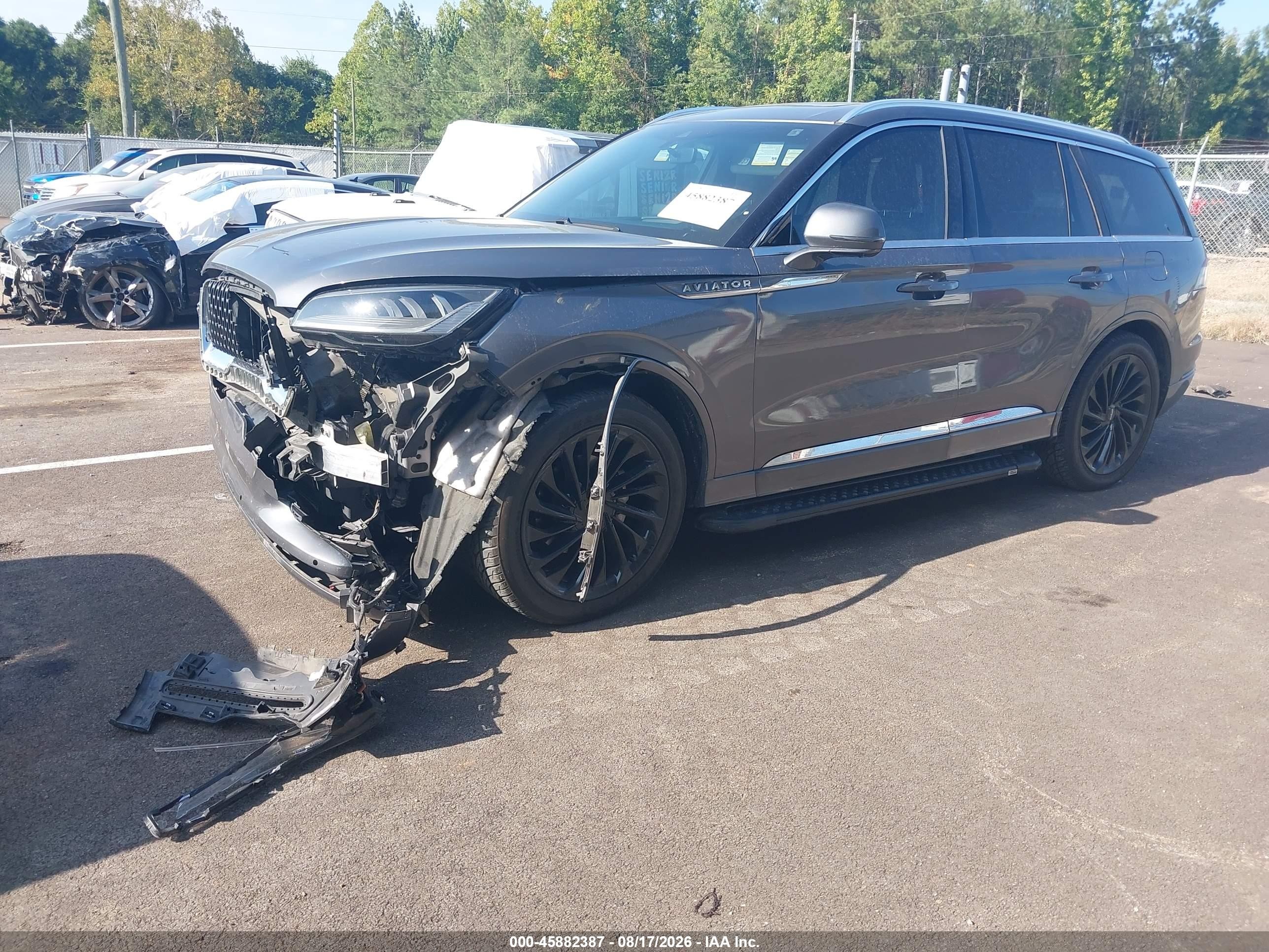 2022 Lincoln Aviator Reserve Gray vin: 5LM5J7XC2NGL00870
