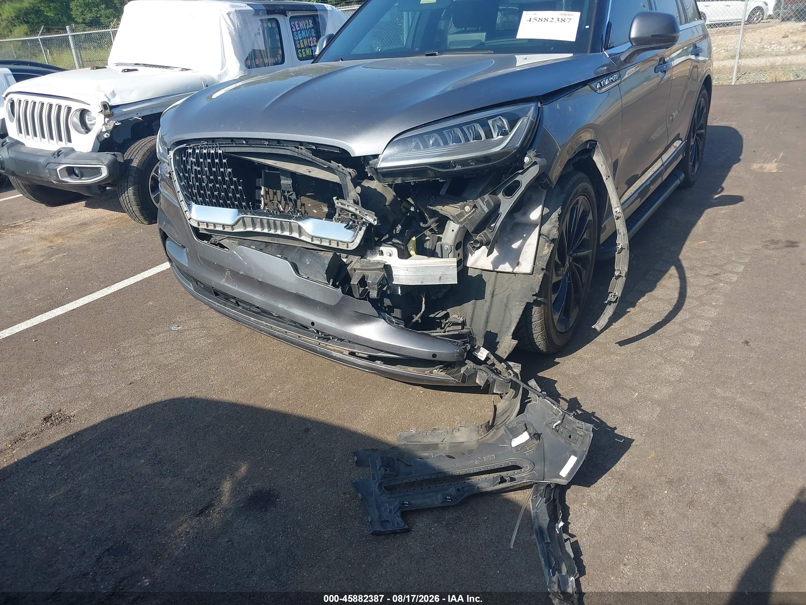 2022 Lincoln Aviator Reserve Gray vin: 5LM5J7XC2NGL00870