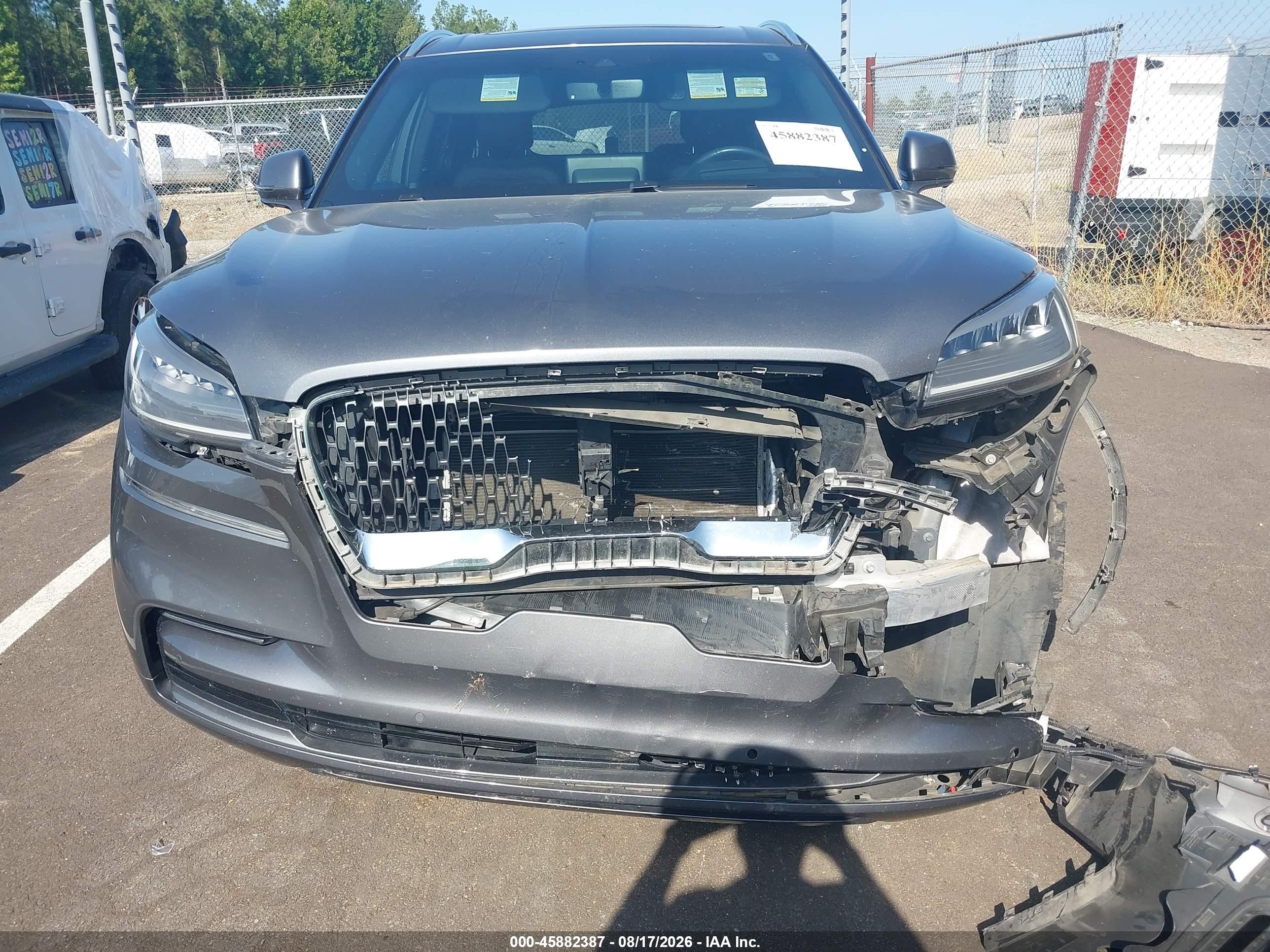 2022 Lincoln Aviator Reserve Gray vin: 5LM5J7XC2NGL00870