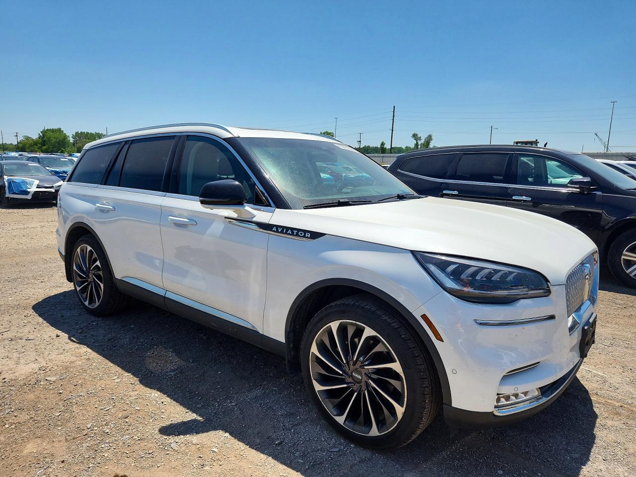 2021 Lincoln Aviator Reserve White vin: 5LM5J7XC3MGL14629