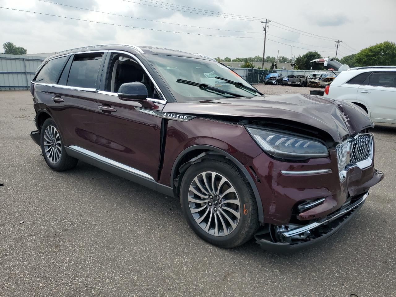 2020 Lincoln Aviator Reserve Темно-бордовый vin: 5LM5J7XC6LGL19614